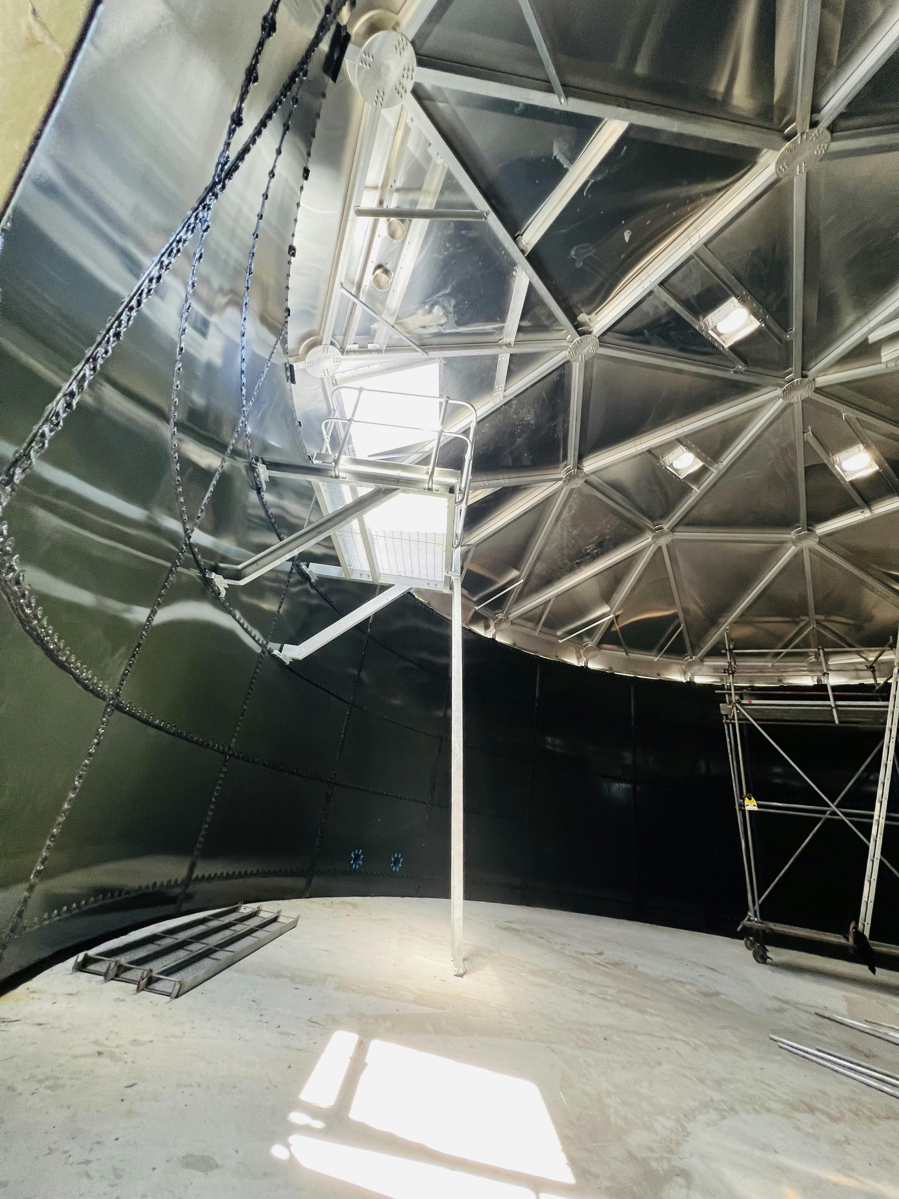 Arnott Heights internal view of reservior during construction