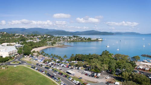 Airlie Beach Foreshore aerial