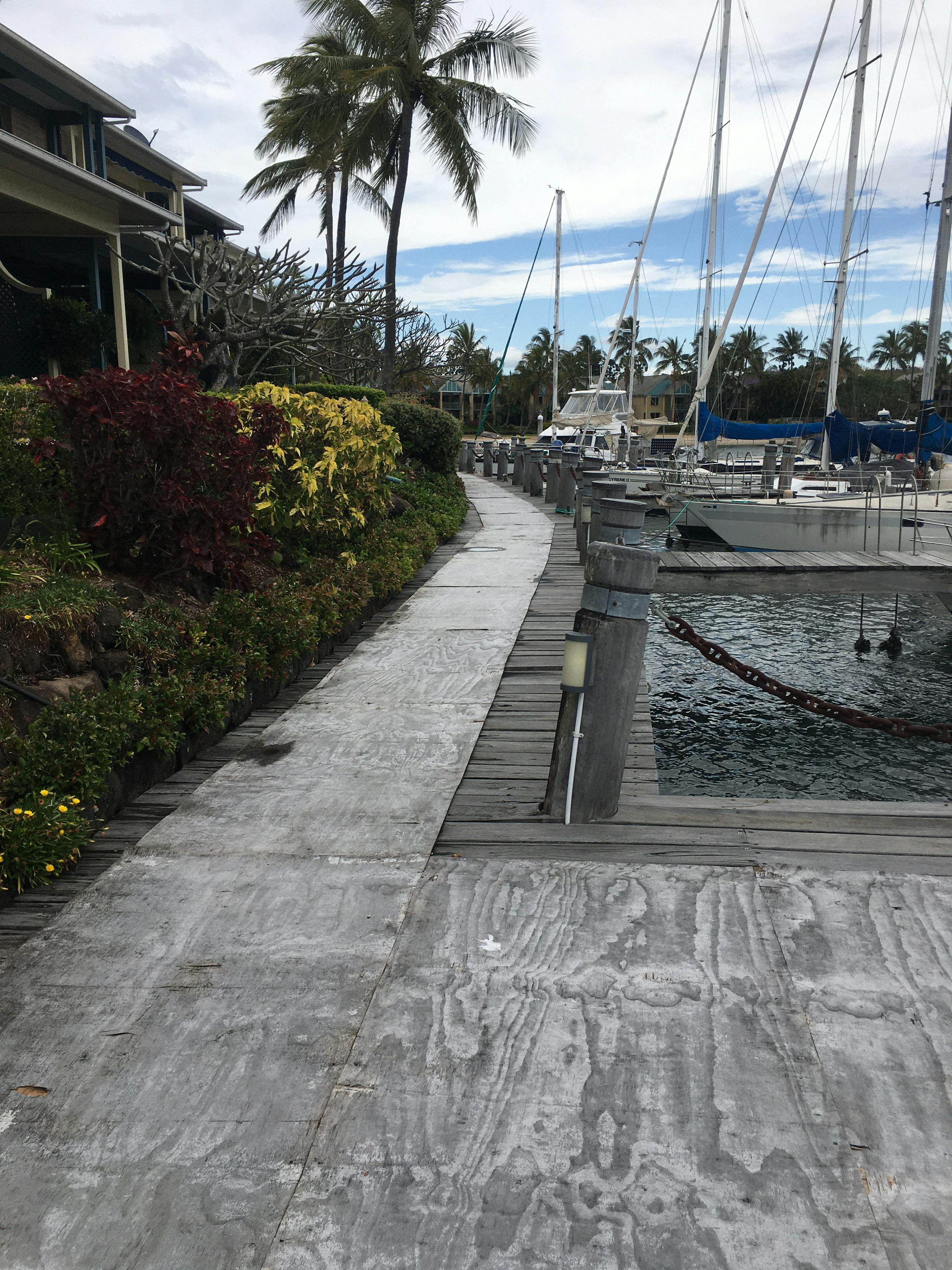 Existing condition - Jetties deck with ‘aging’ temporary repairs