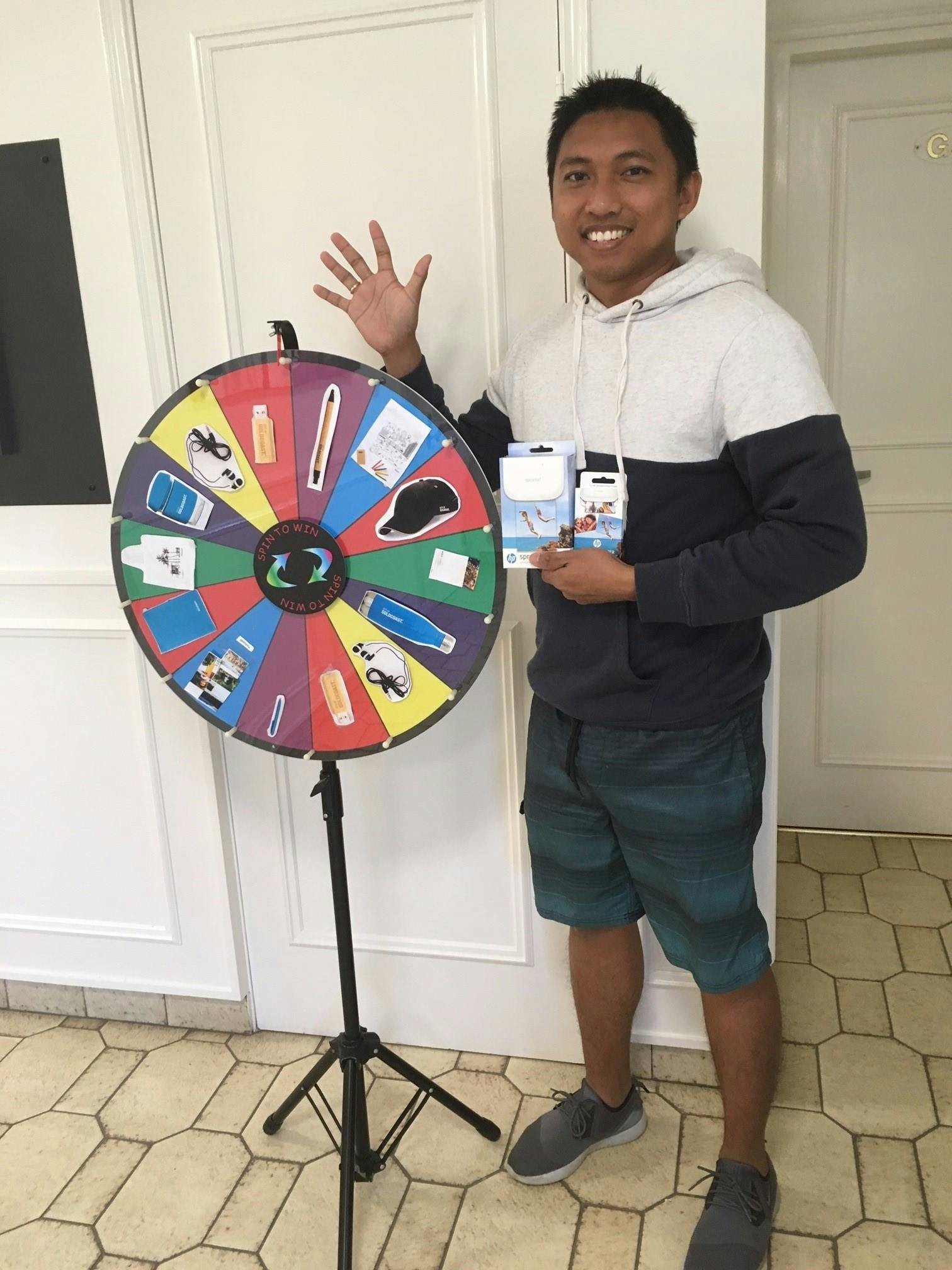 Ryan Rivero takes home a HP Sprocket