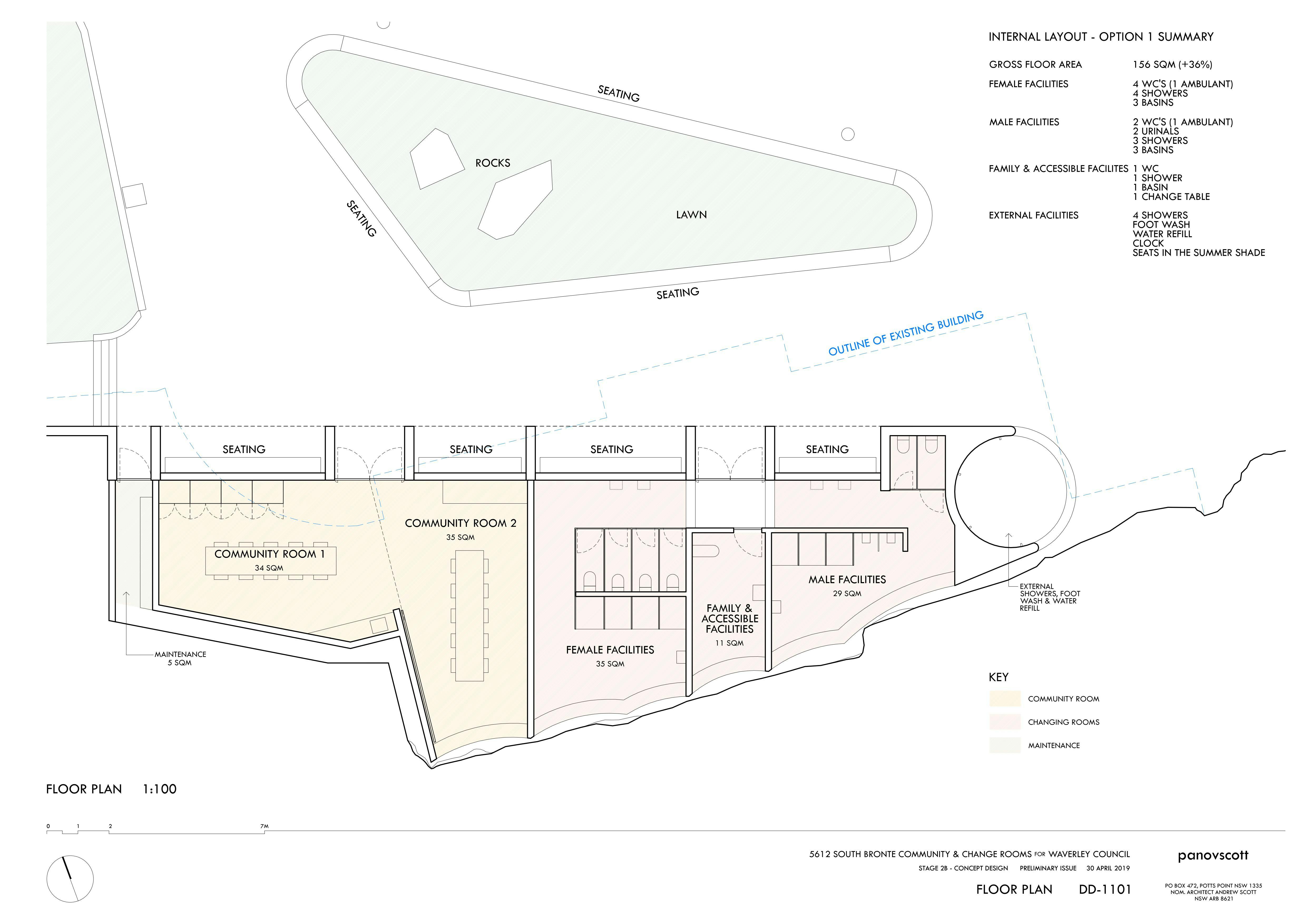 PREVIOUS - South Bronte Amenities and Community Centre floorplan