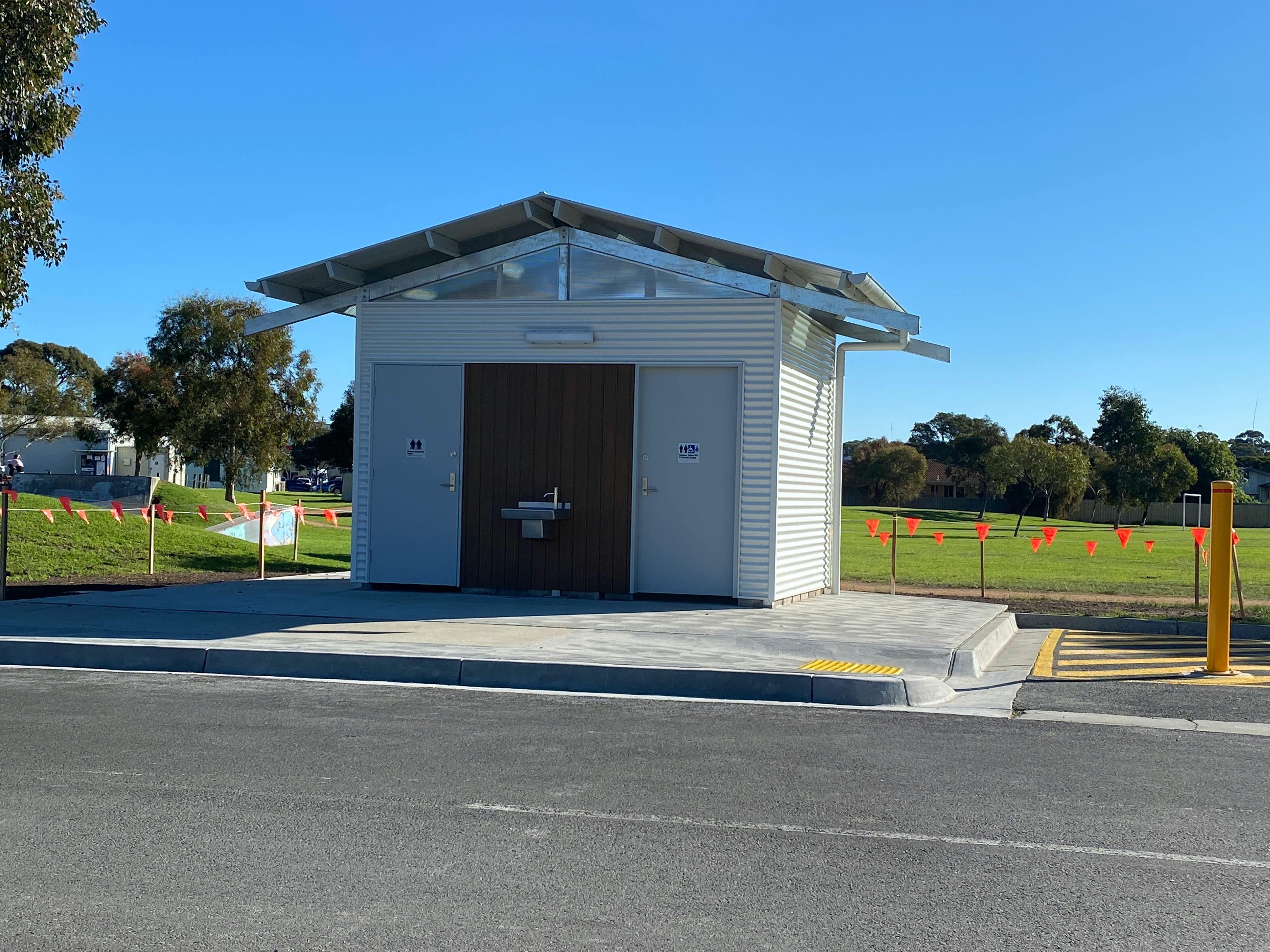 Gilsenan Reserve Toilet Block complete