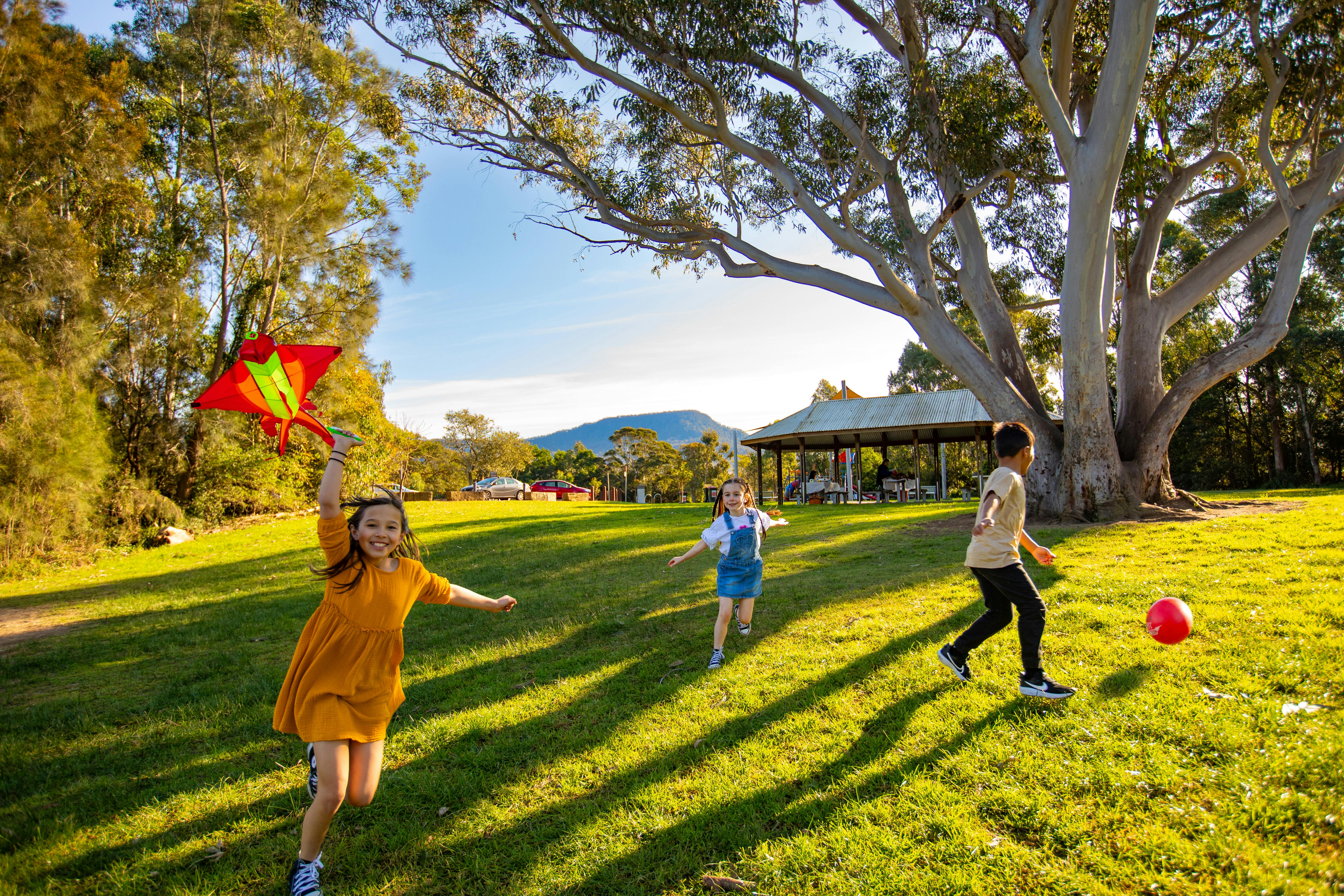 Playing in the park