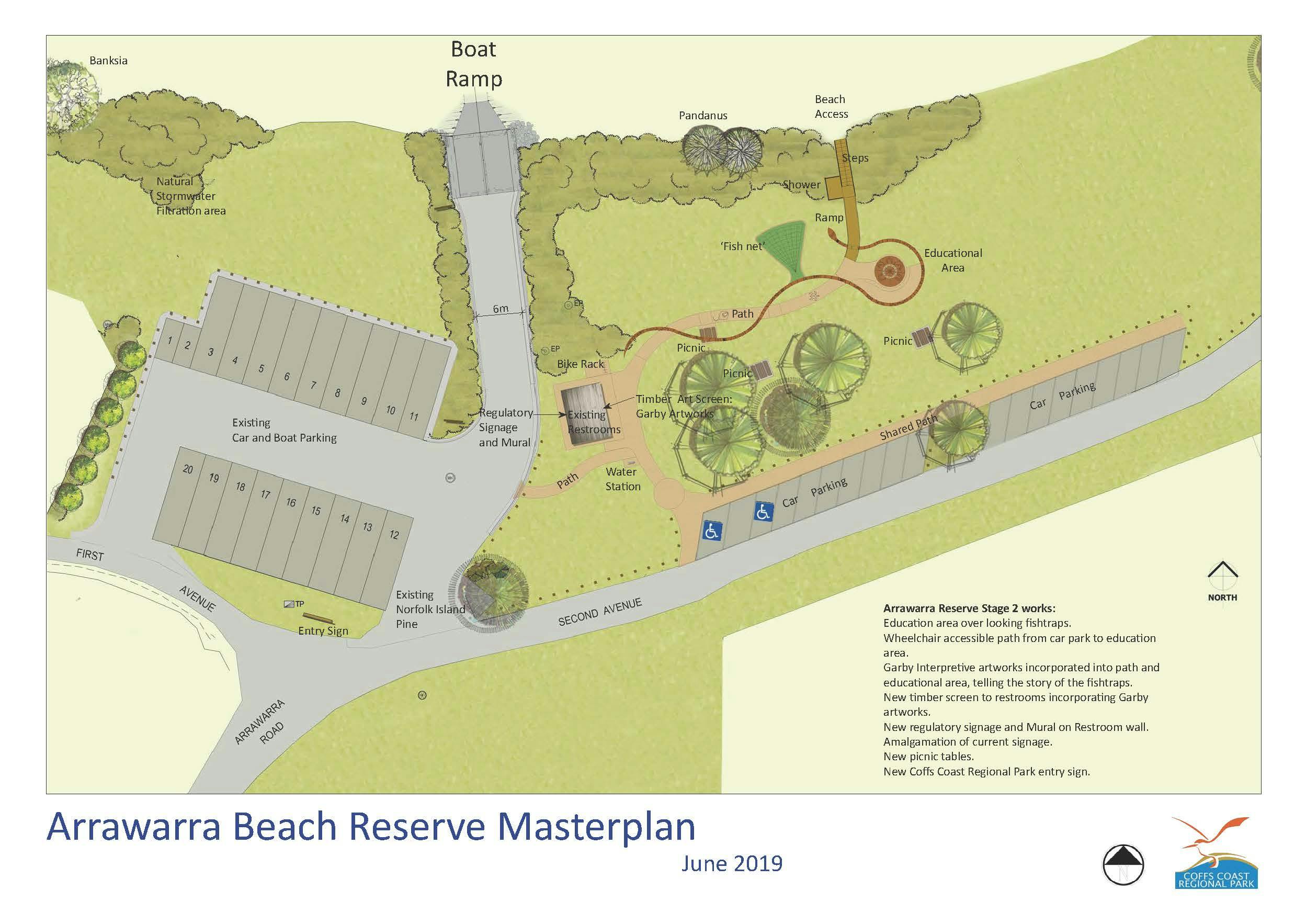 Arrawarra Headland Masterplan 2019 Page 1