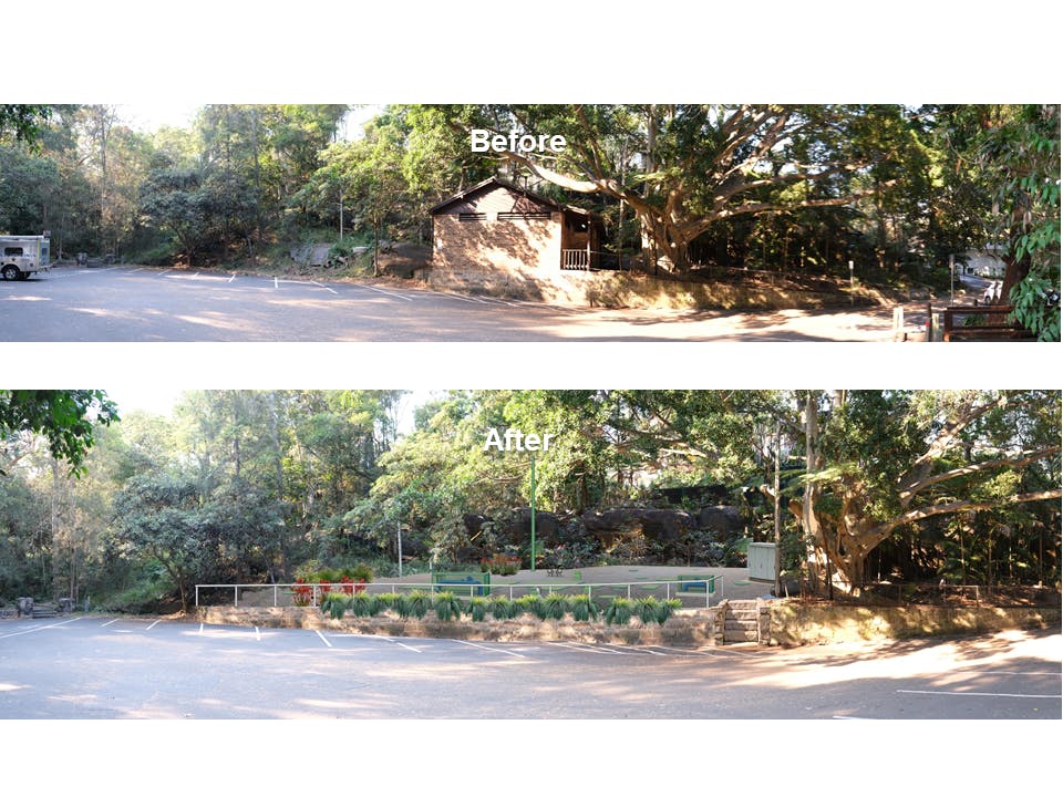 Artist impression - Parsley Bay before and after
