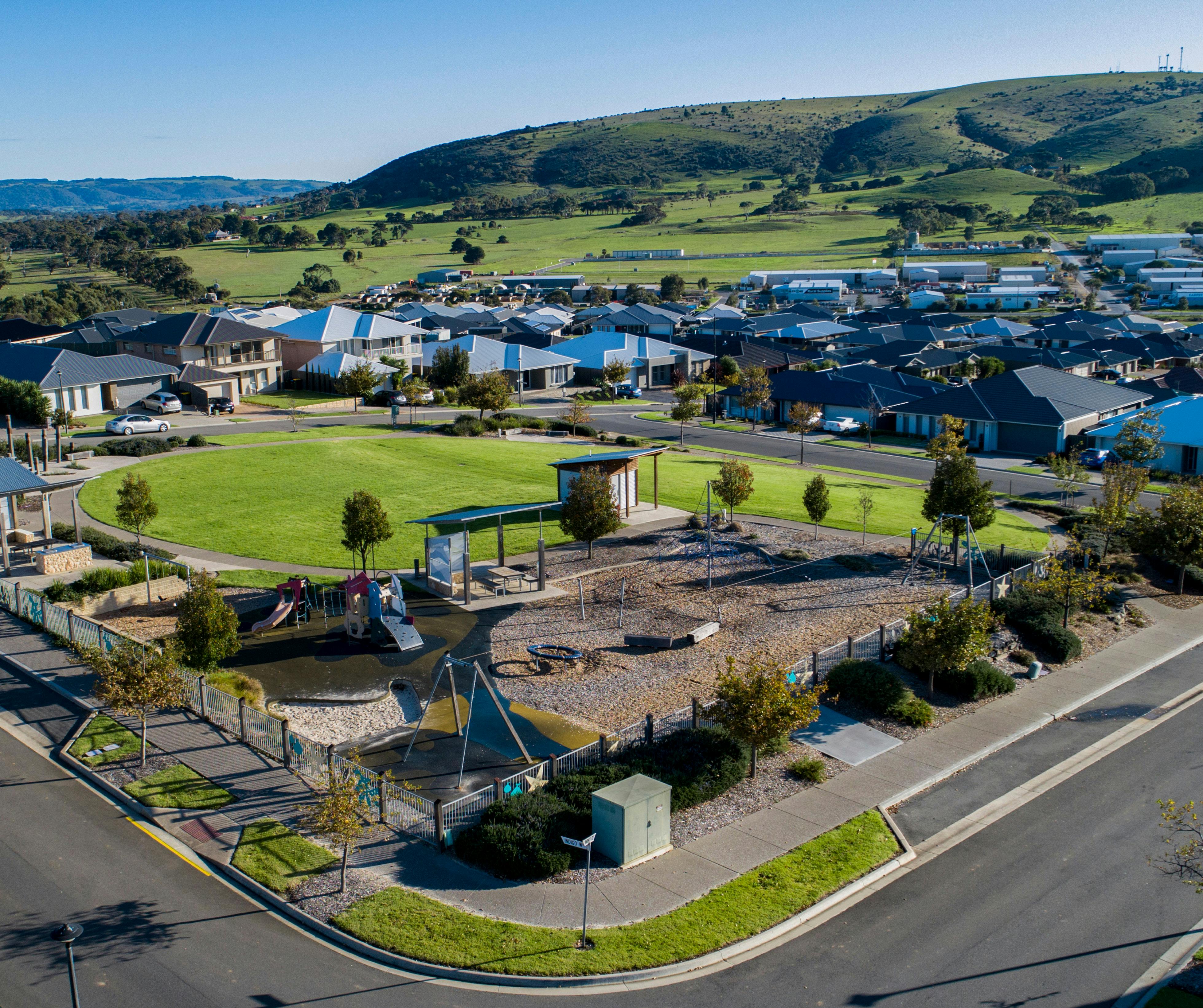 Local neighbourhood park with playground