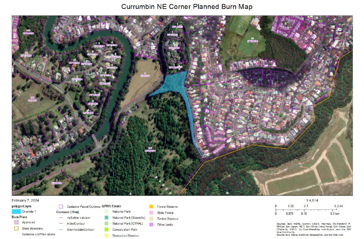Currumbin Eco-Parkland Planned Burn Map.png