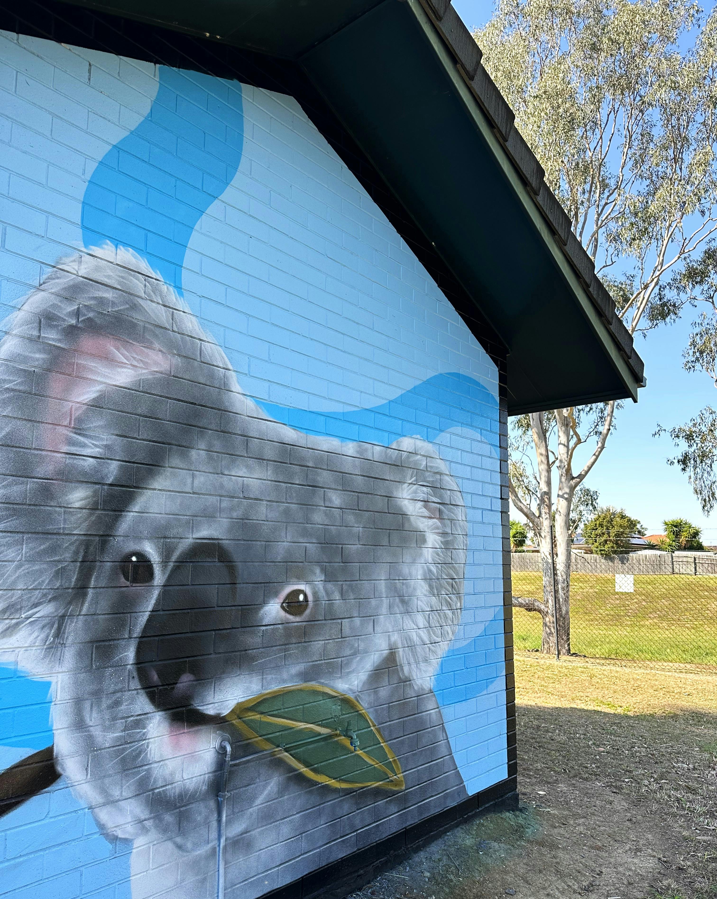 Koala on Bray Park pump station.JPG