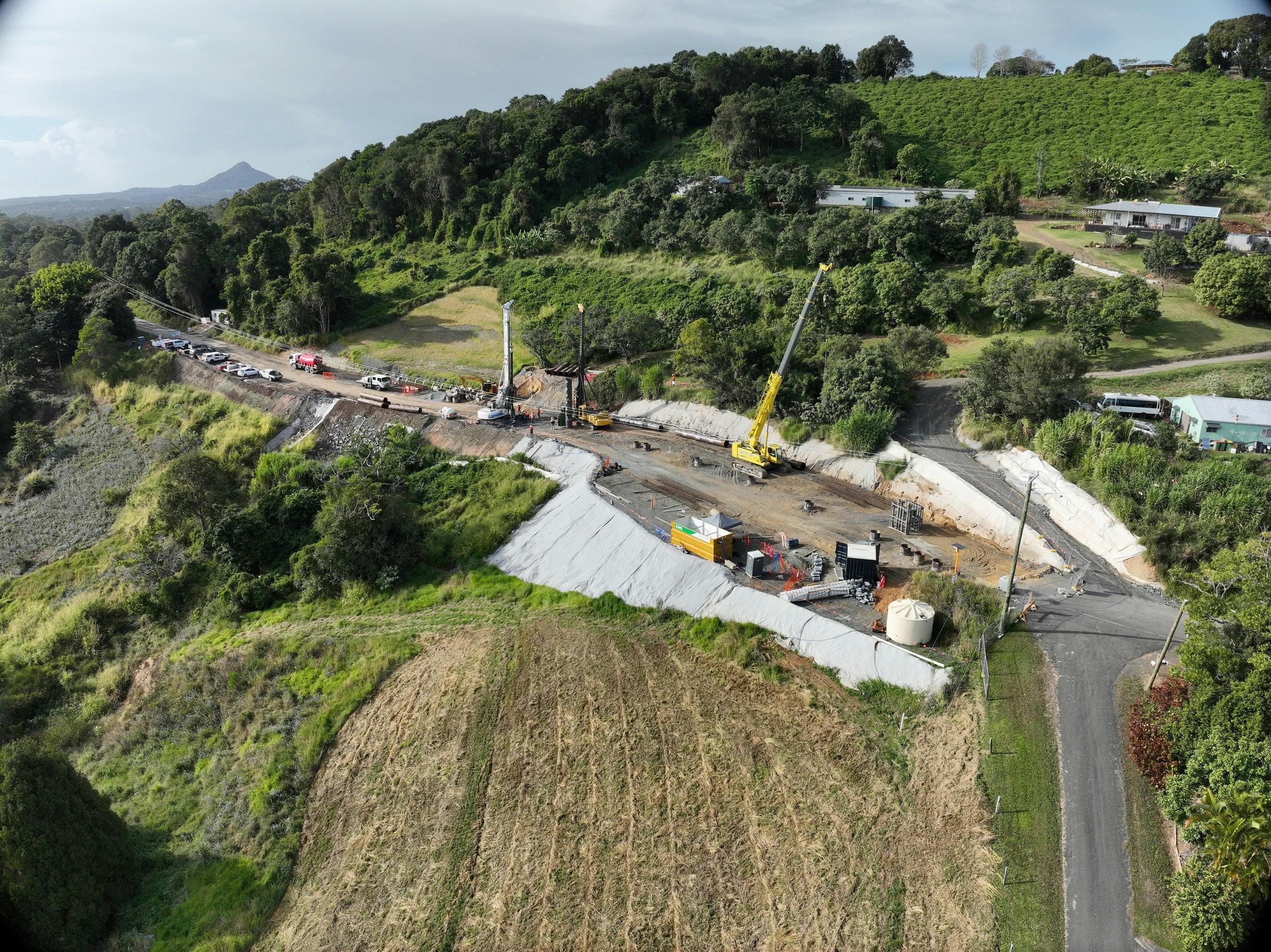 Progress on Black Mountain Road - July 2024