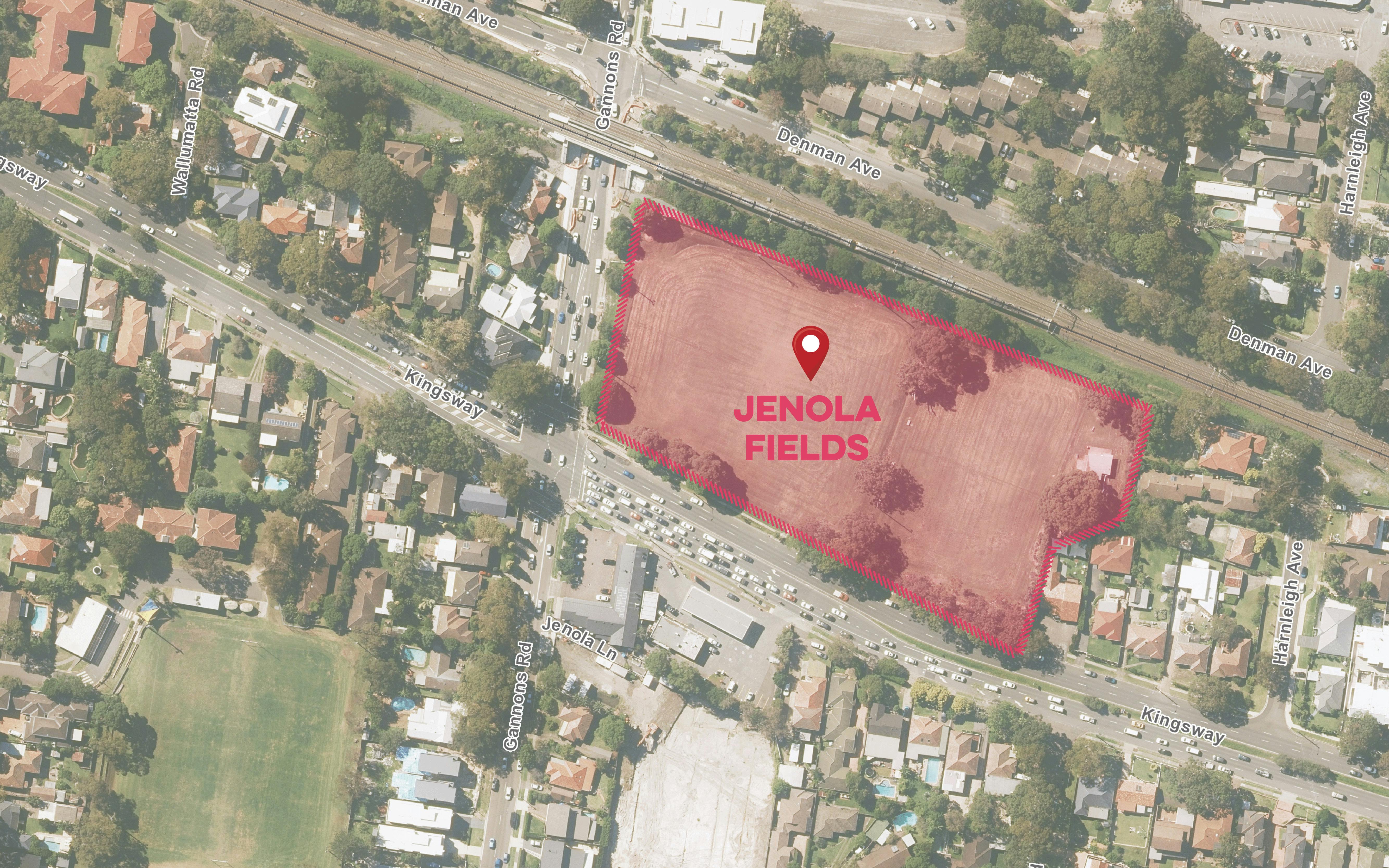 Map of Jenola Fields