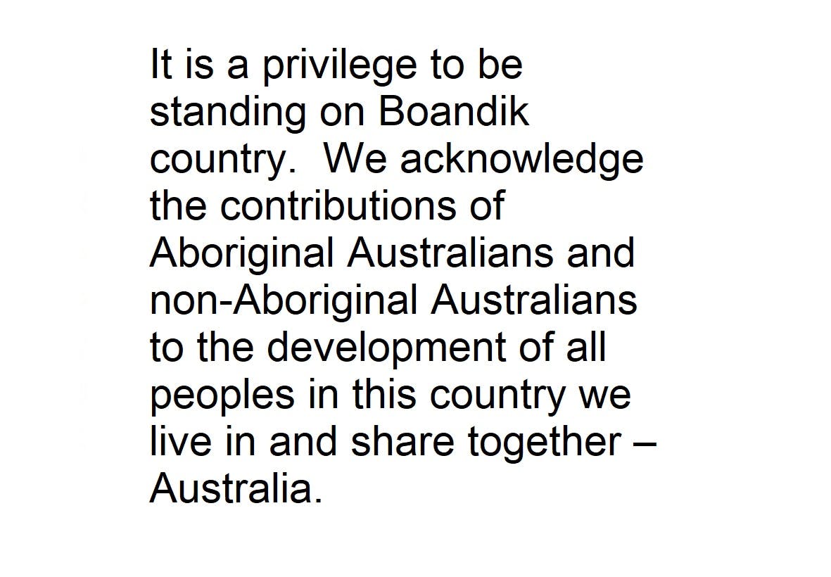 Traditional Owner Acknowledgement