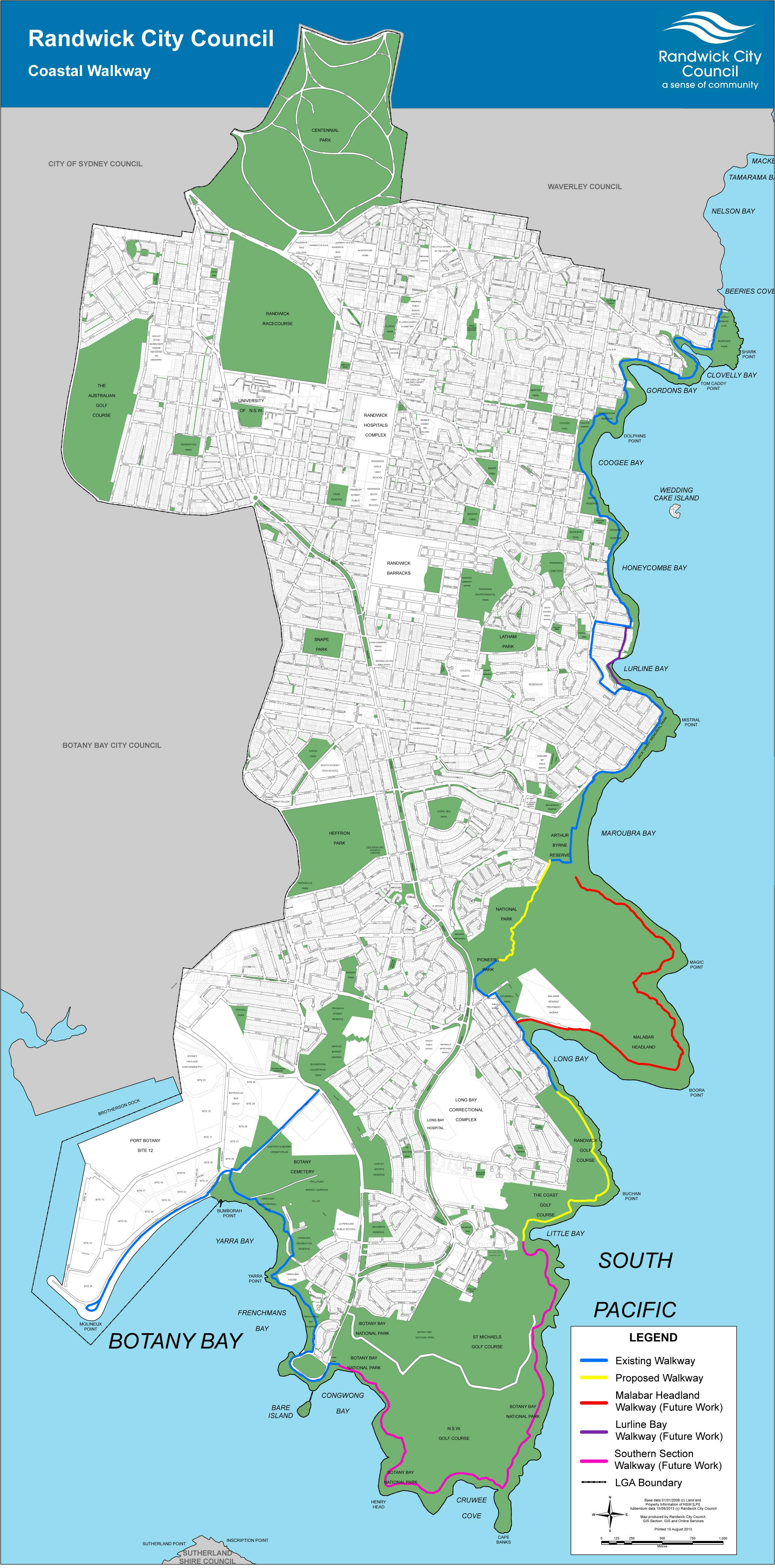 Coastal Walkway Map