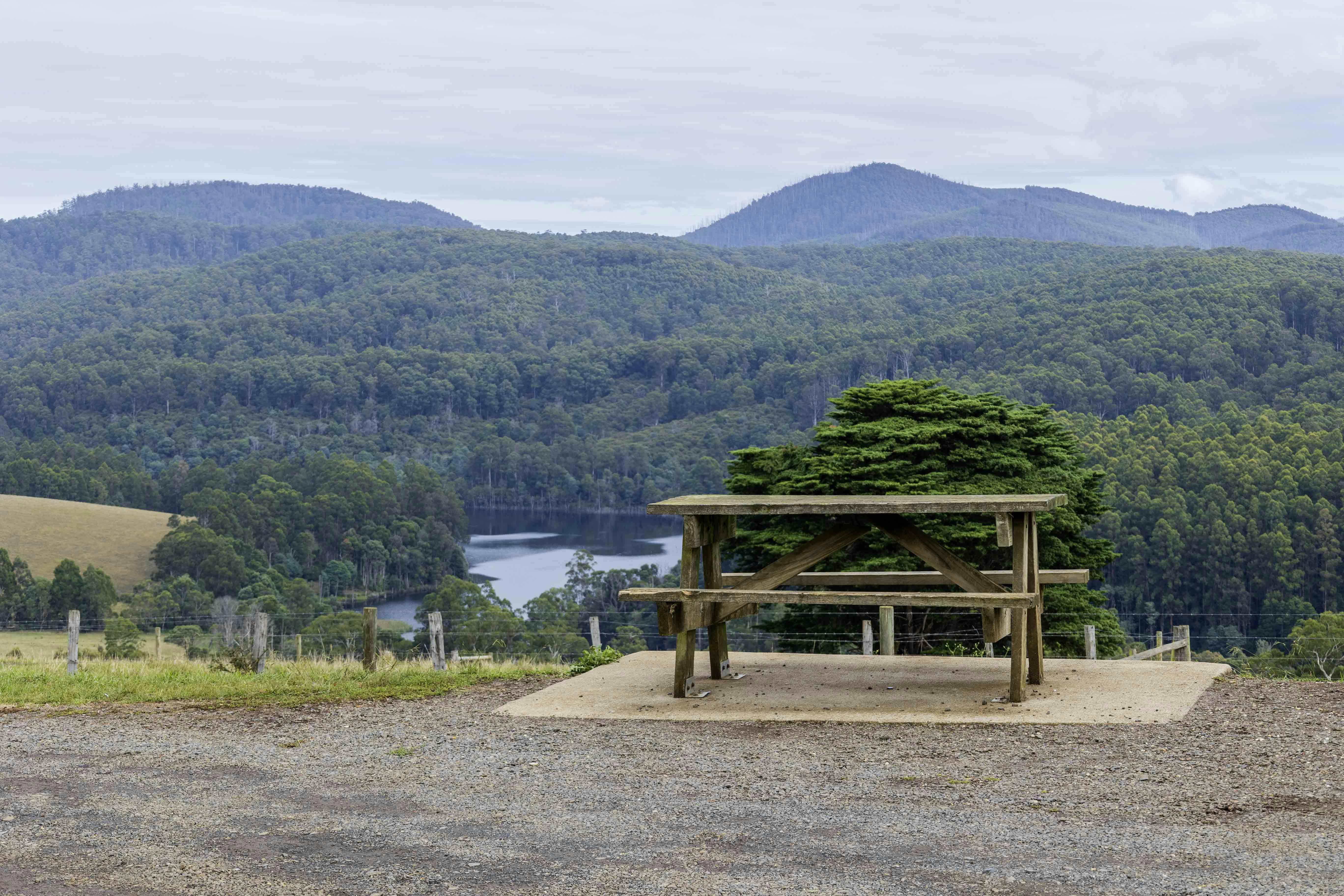 View of the Tarago Reservoir from the lookout