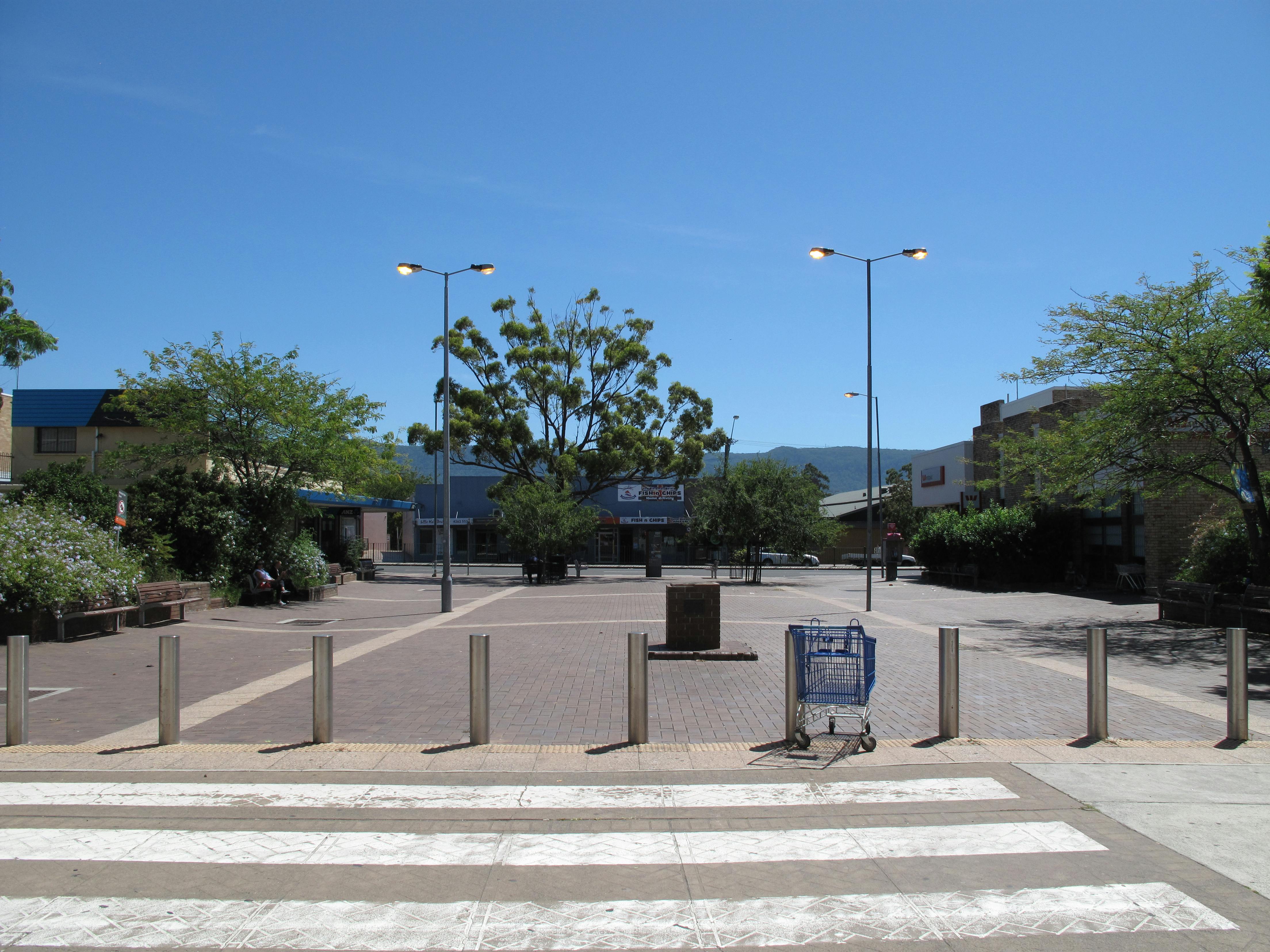 Dapto Square looking west