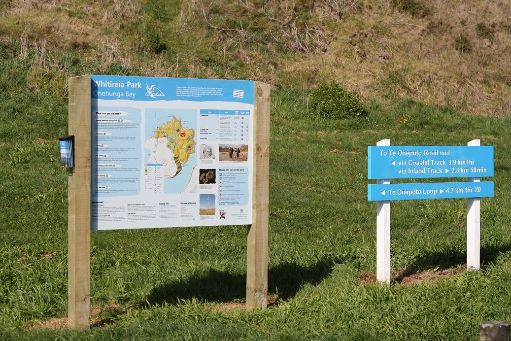 Map board and way markers