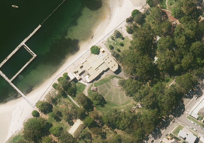 Gunnamatta Pavilion aerial view