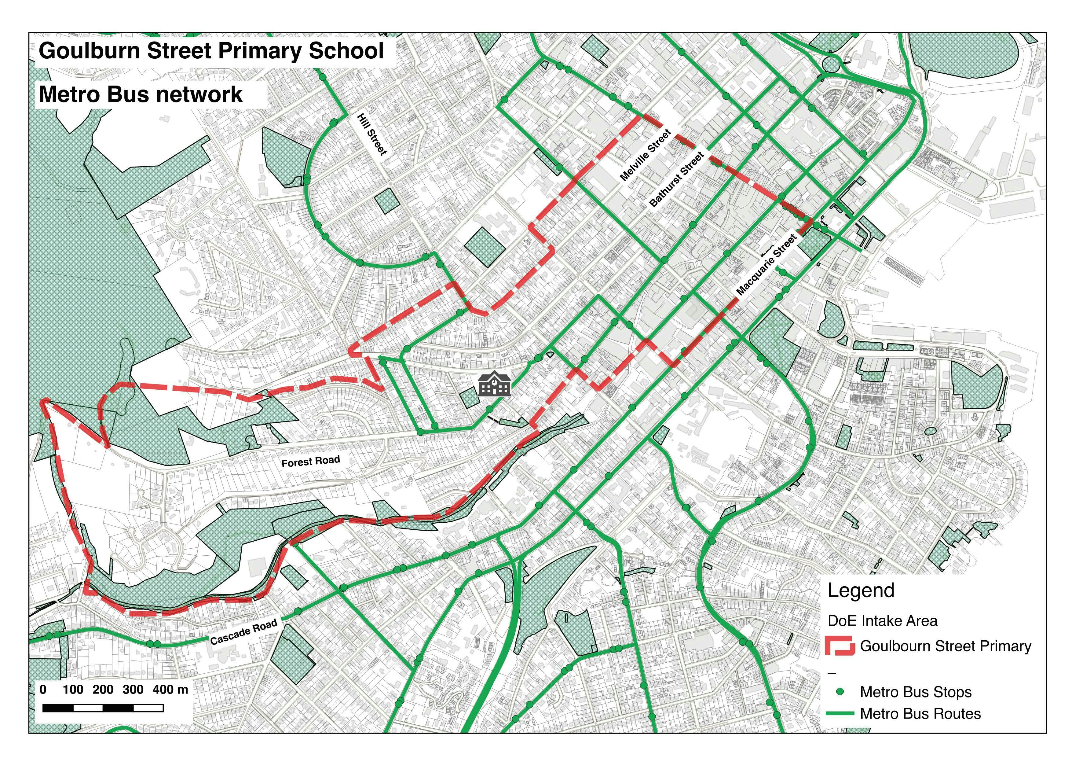West Hobart Bus Network