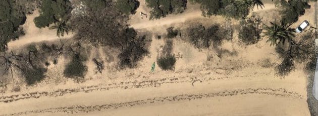 Main Beach after vessel removal