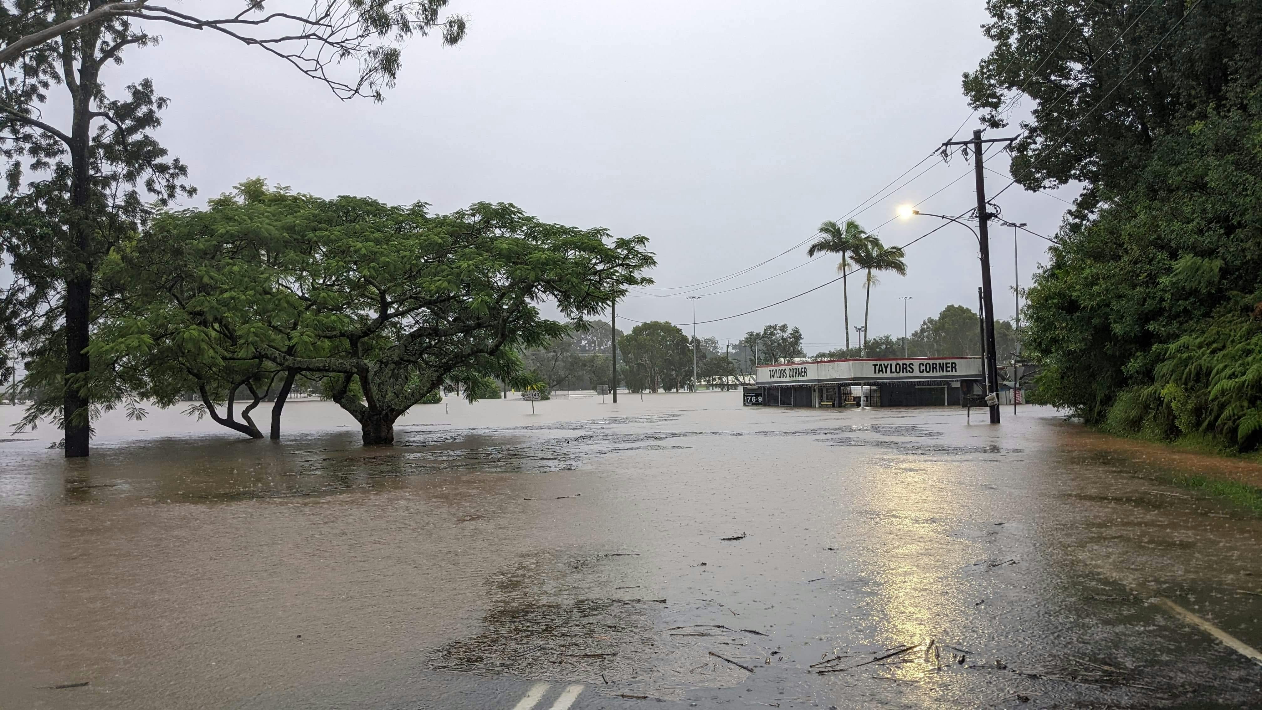 Flooding at Taylors Corner - 28 February 2022