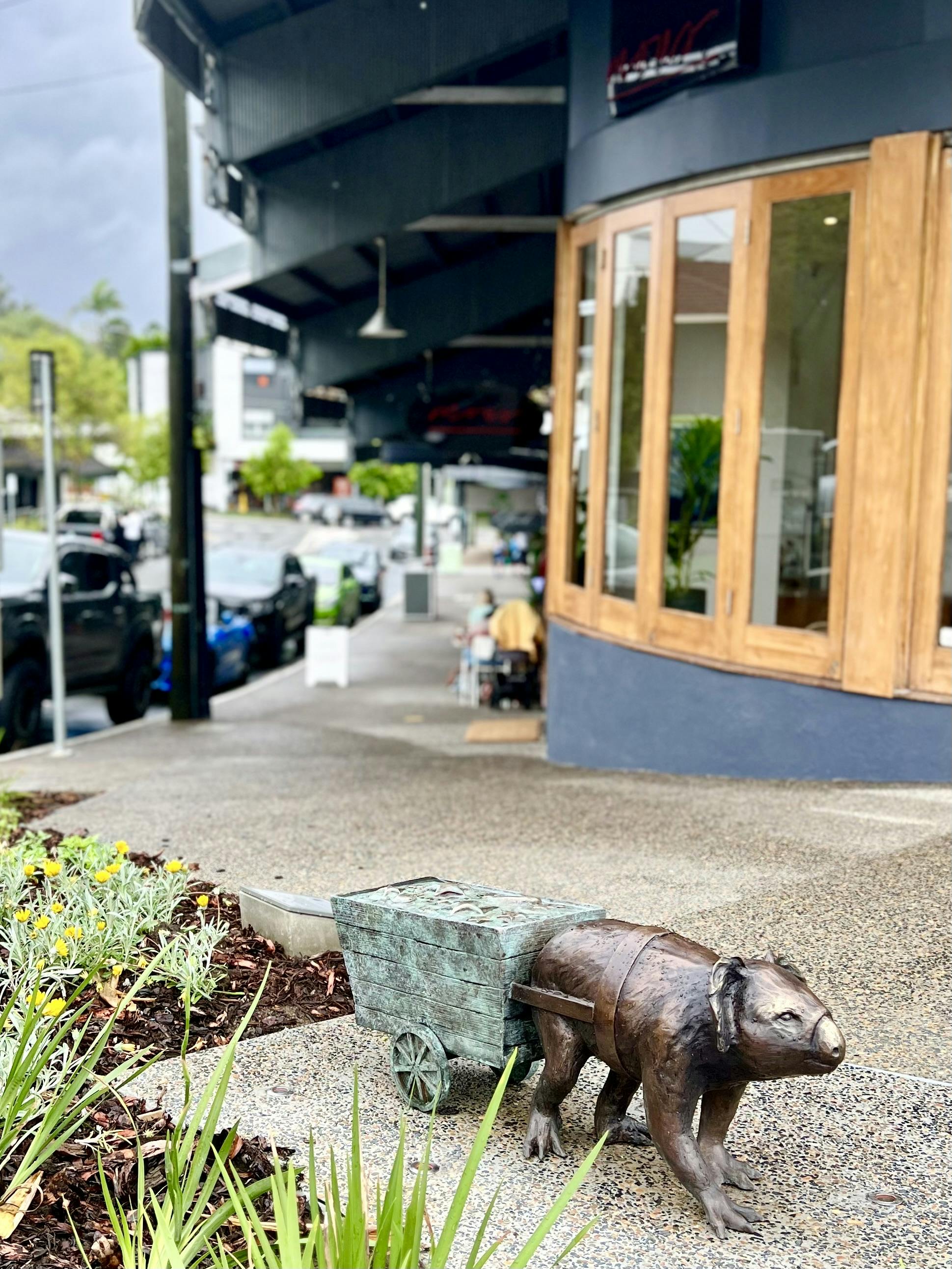 Image looking south along western side of Martha Street.