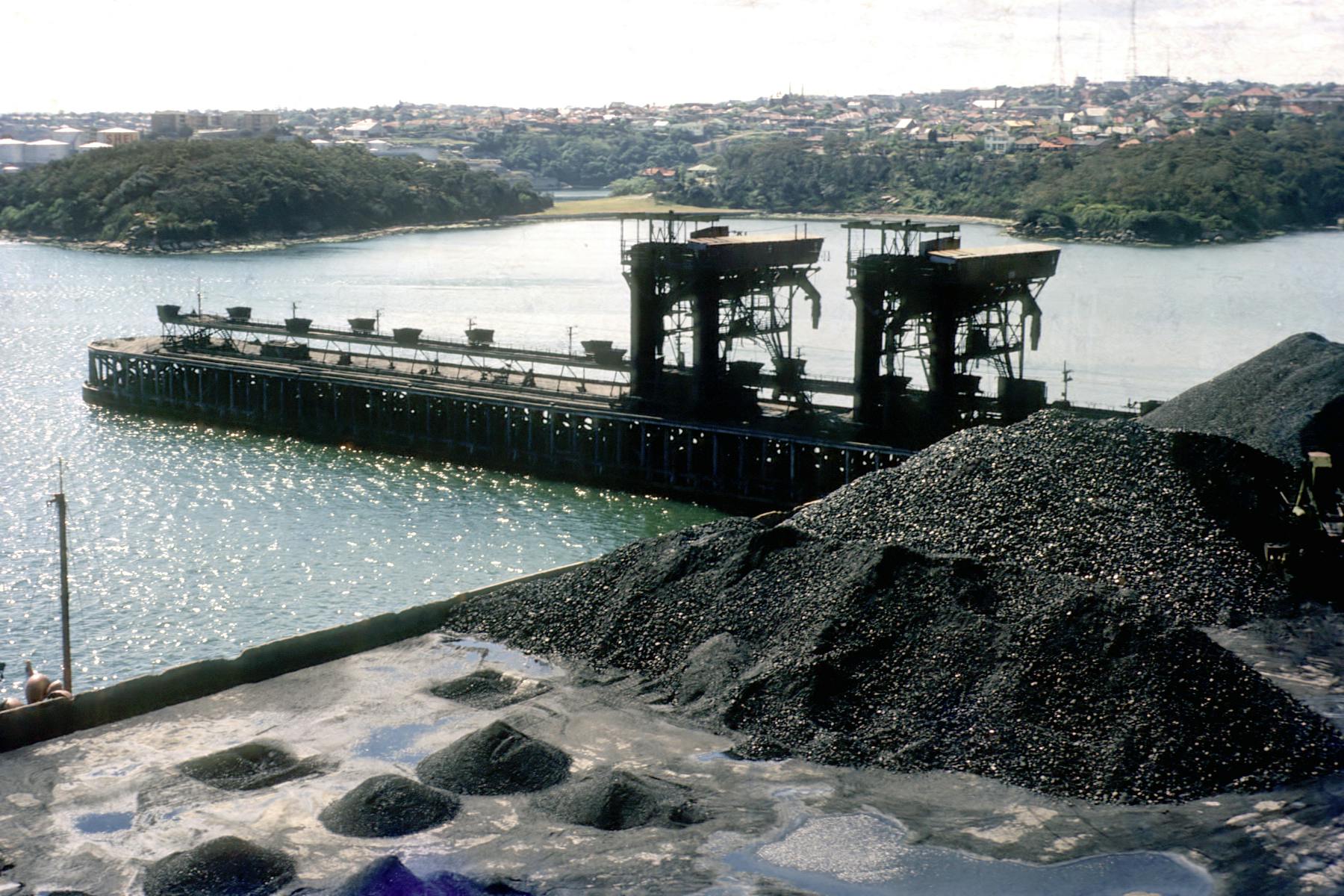 Coal Loader Wharf (courtesy of Noel Mannering, Stanton Library)