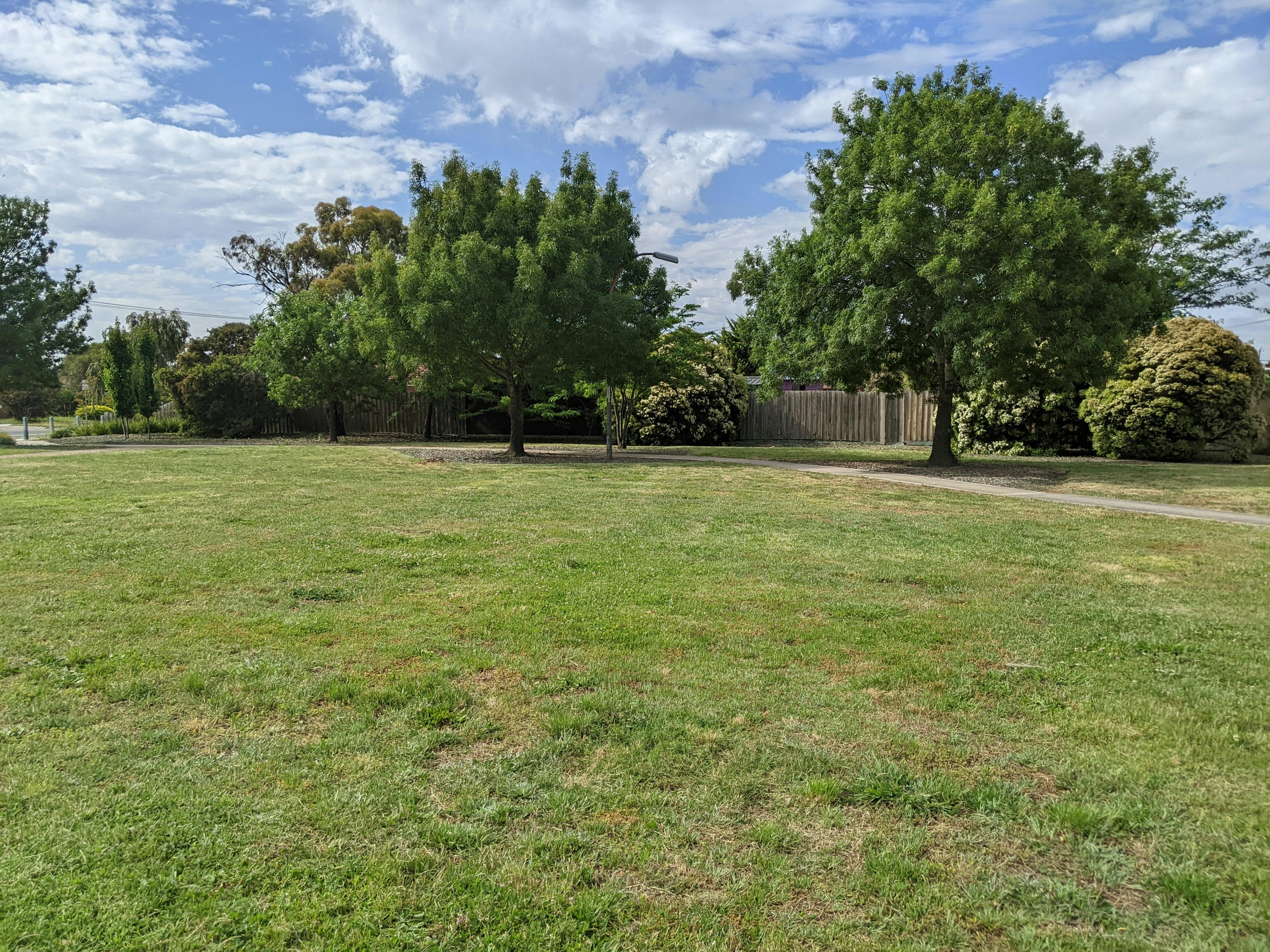 Existing grassed area