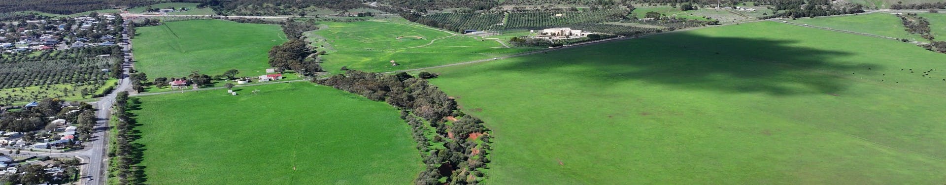 Aerial image of the Sellicks Beach Growth Area - supplied by the Department for Housing and Urban Development