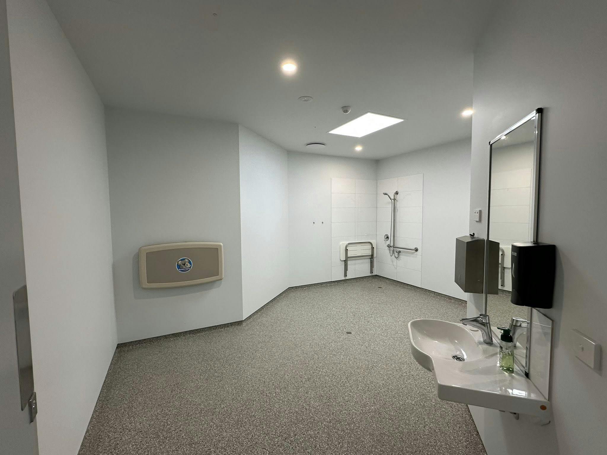 upgraded accessible bathroom facilities