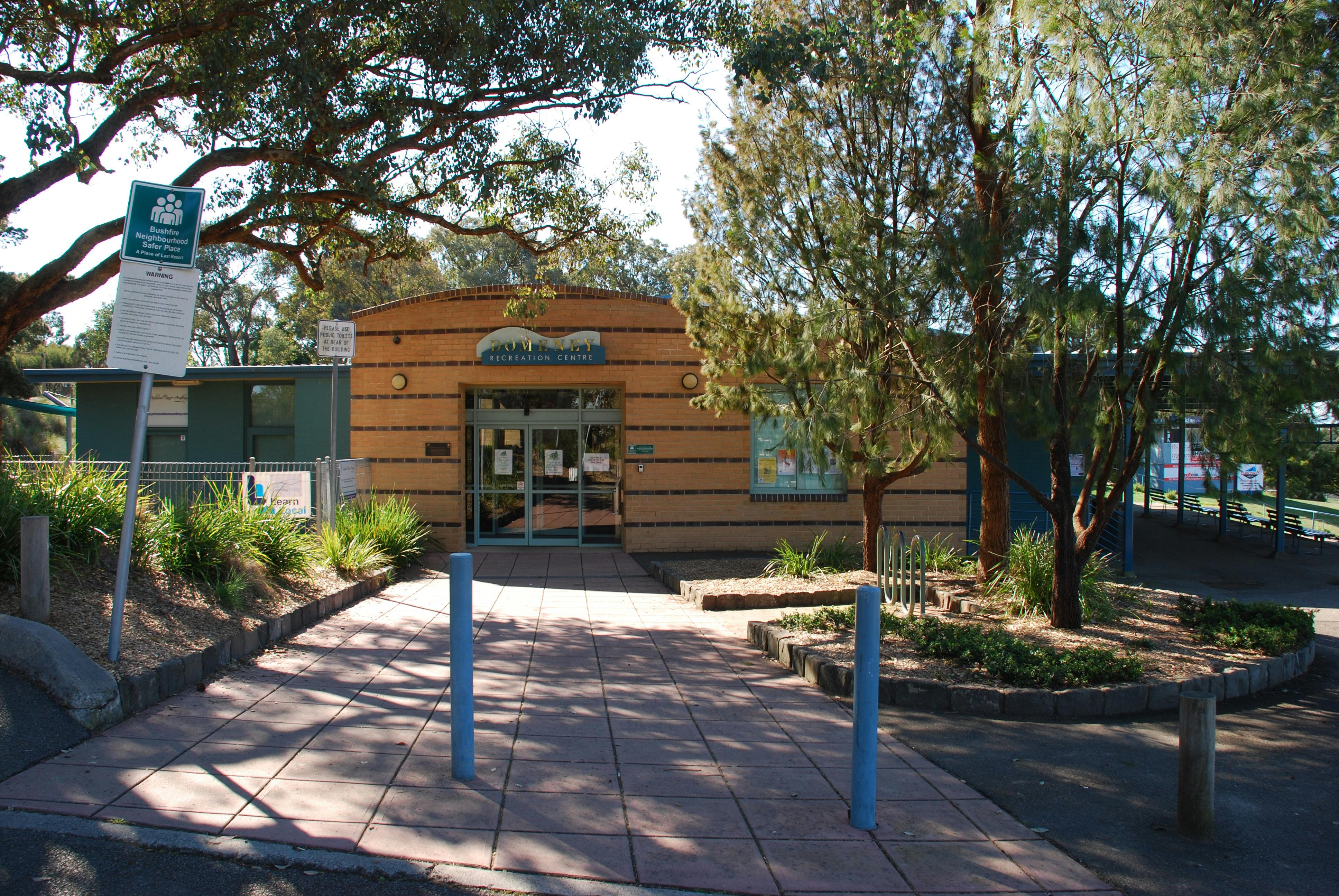 Entrance To The Domeney Reserve Recreation Centre