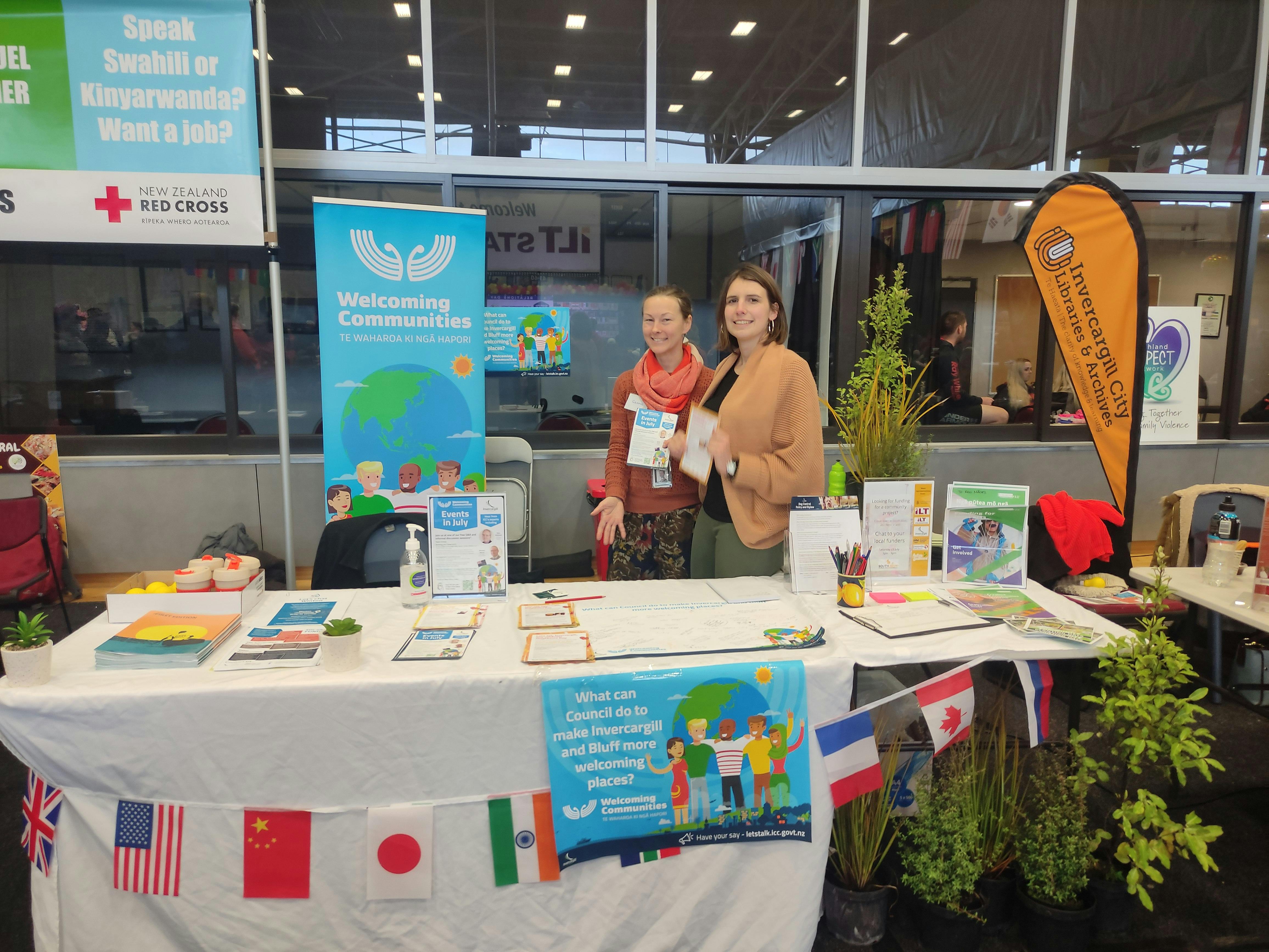 9 July 2022 - Welcoming Communities stand at the Southland Multicultural Food Festival