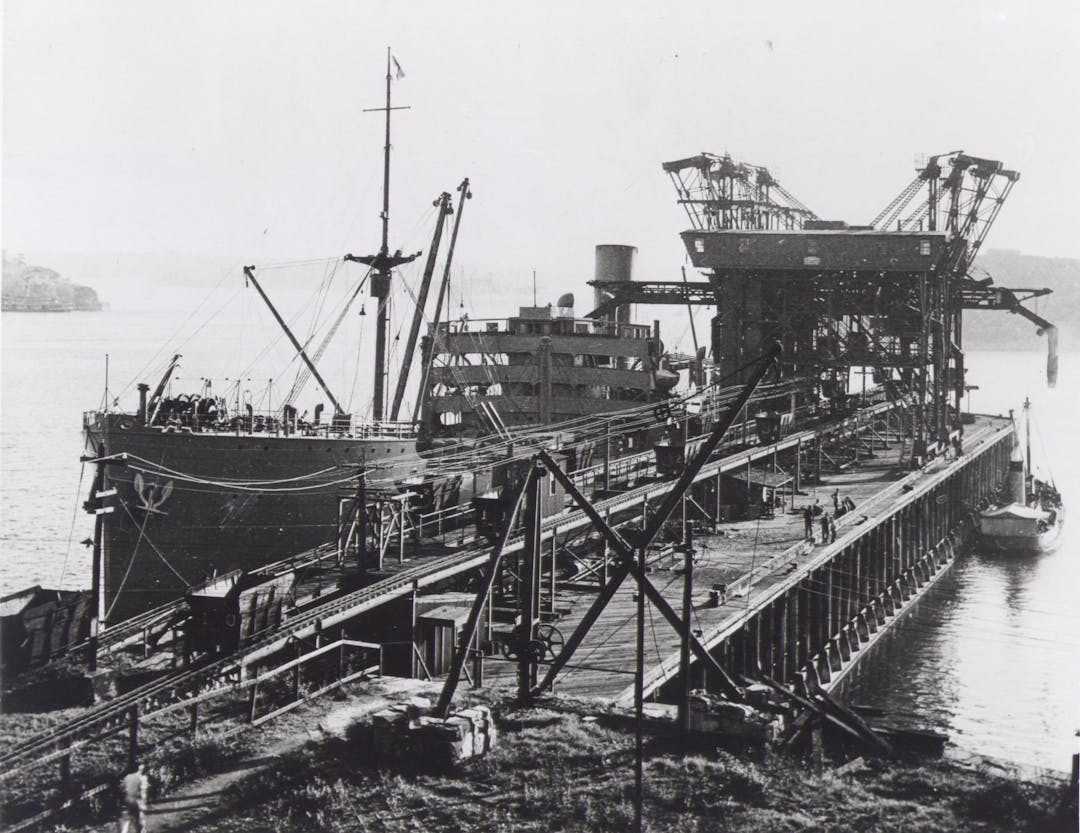 The Coal Loader Wharf (courtesy of Stanton Library)