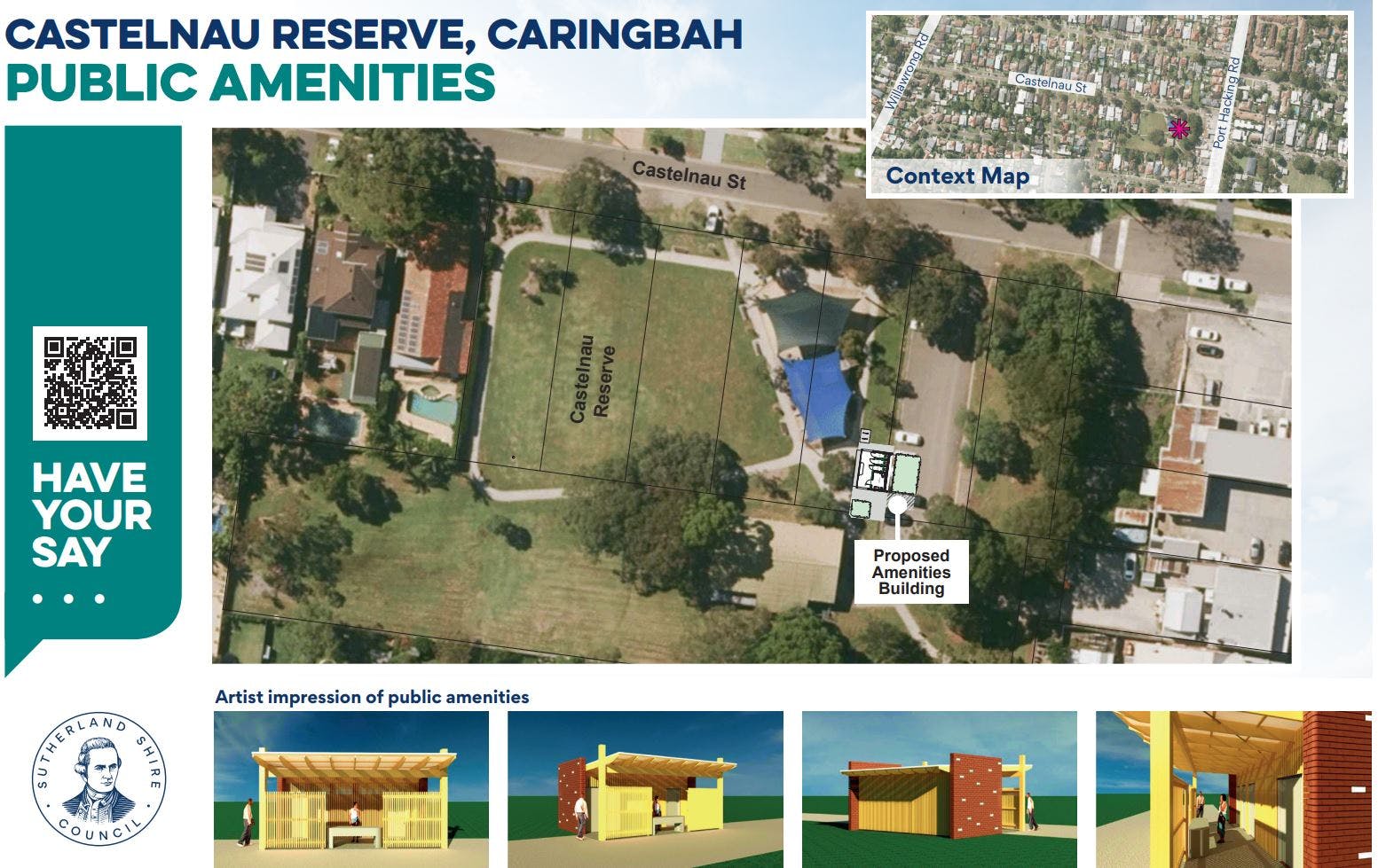 Castelnau Reserve, Caringbah public amenities concept plan 