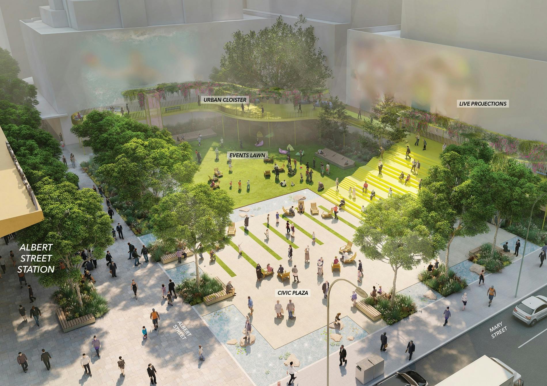 Frog's Hollow Civic Space, idea by FORM