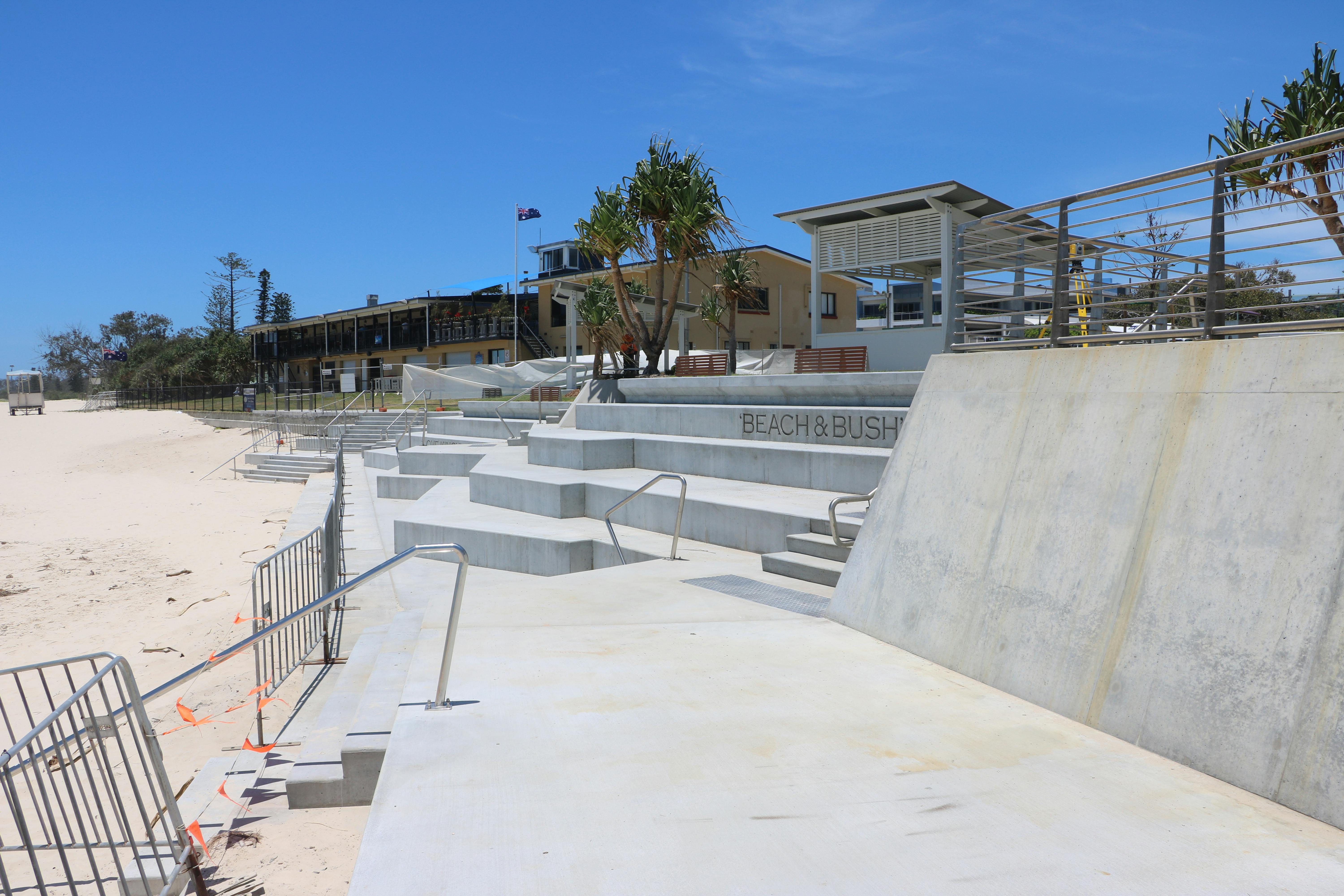 The new beach access stairs