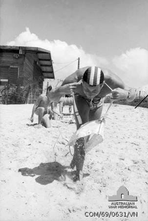 South Vietnam. 1969. The Army's surf lifesaving club 