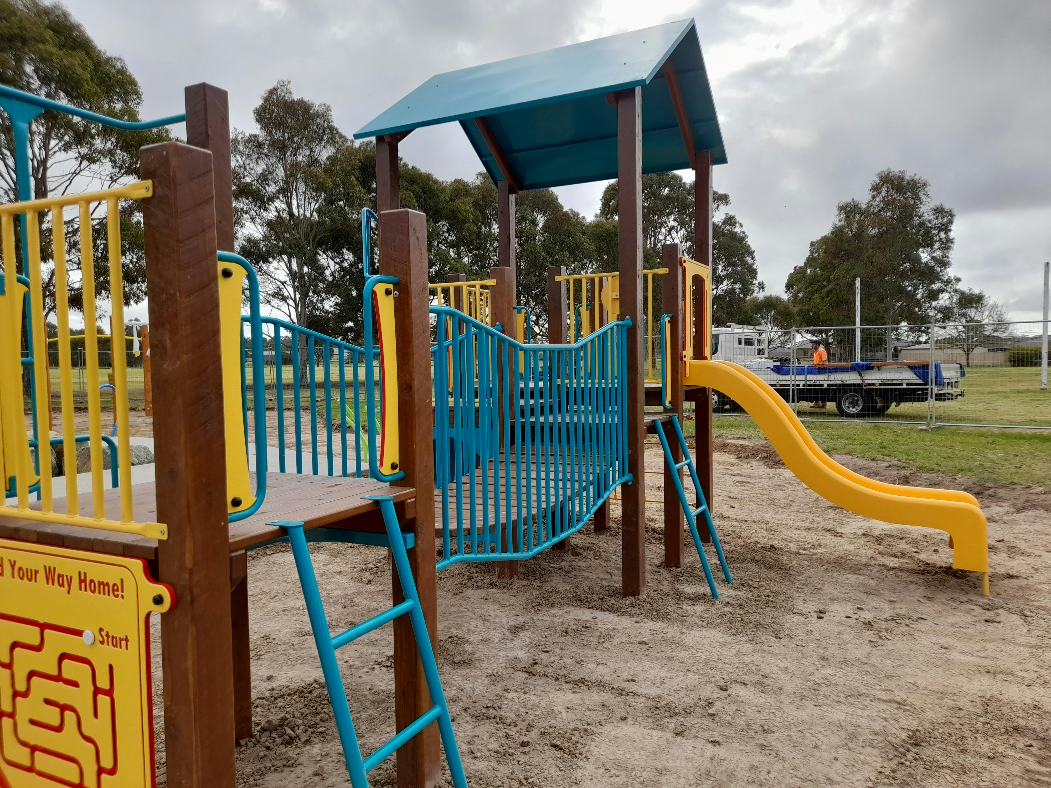 installation of the playgound equipment on 26 September 2023