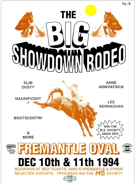 Rodeo Promotional Poster 10-11 Dec 1994