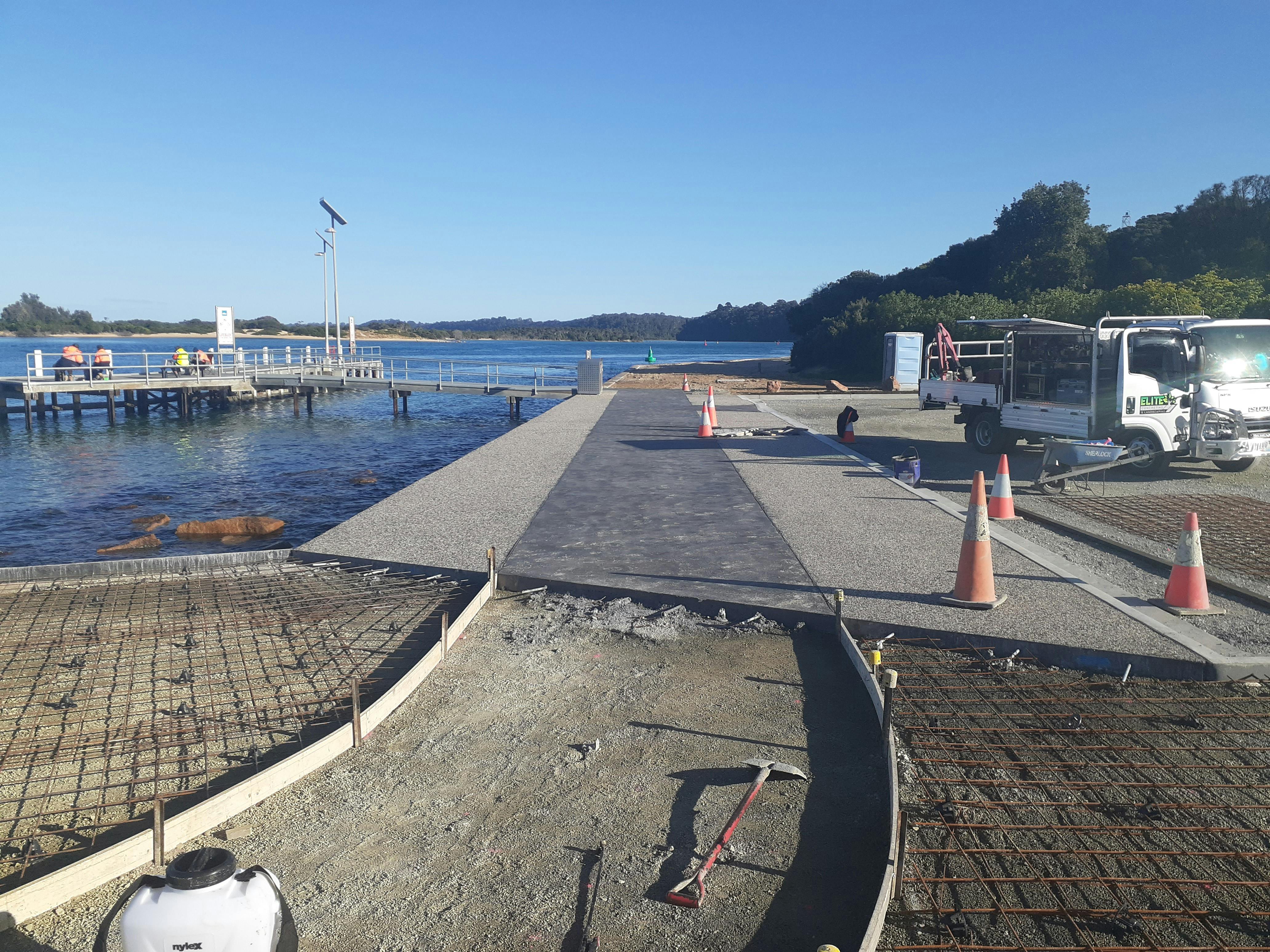 Concrete path preparation - 2 August 2023