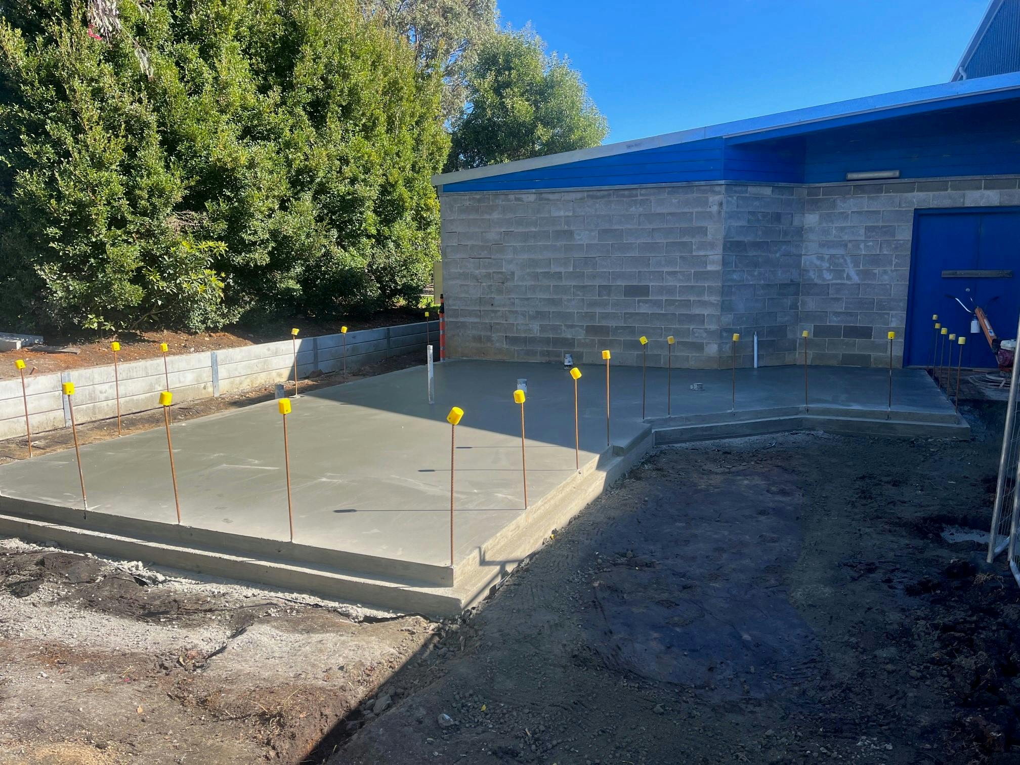 Mallacoota Hall extension slab poured [6 Aug 2024]