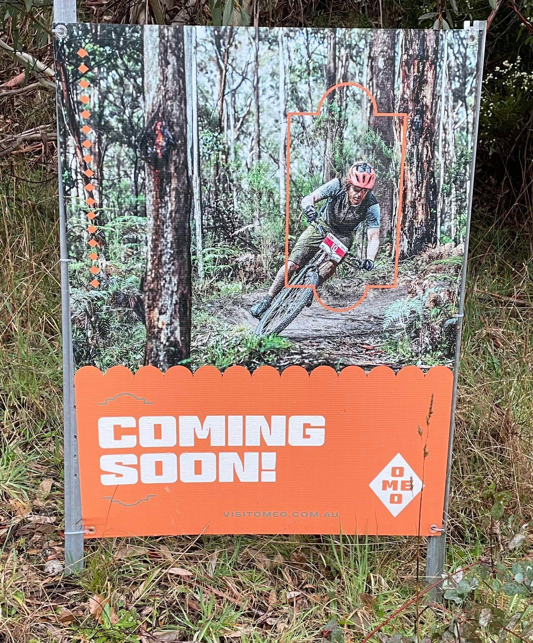 The Omeo MTB sign