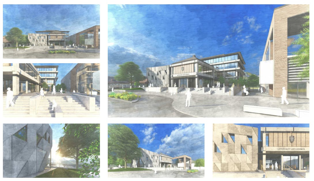 Artists impression of full upgrade to Civic Centre