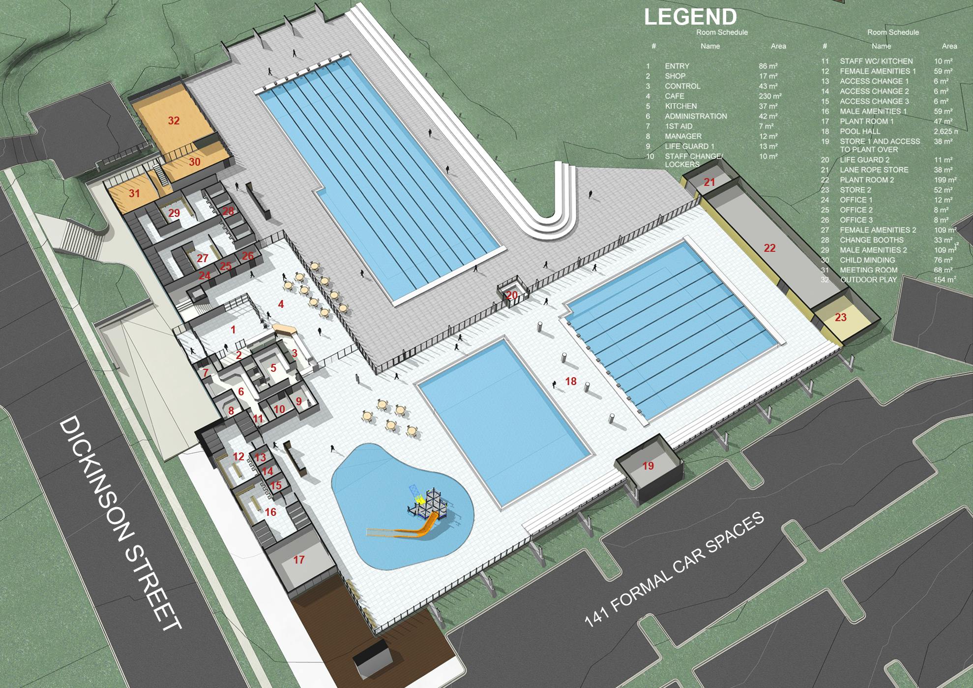 Leisure Centre Floor Plan