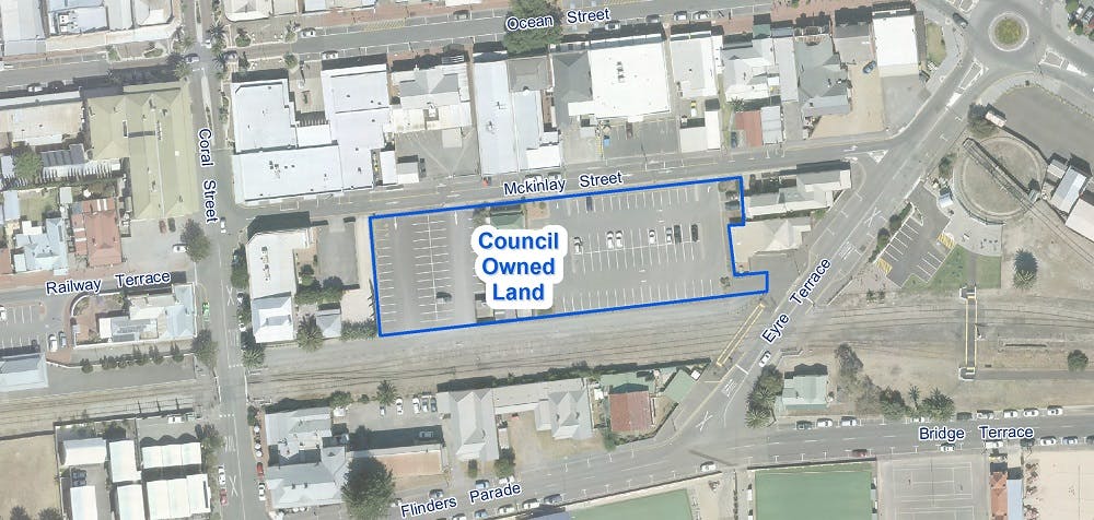 Location of McKinlay Street Car Parking Precinct