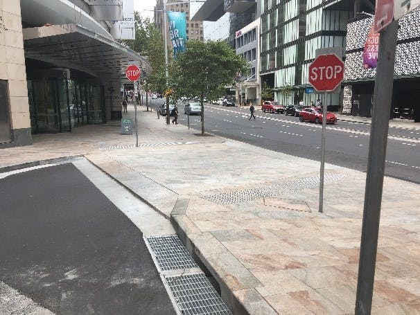 Continuous footpath treatment