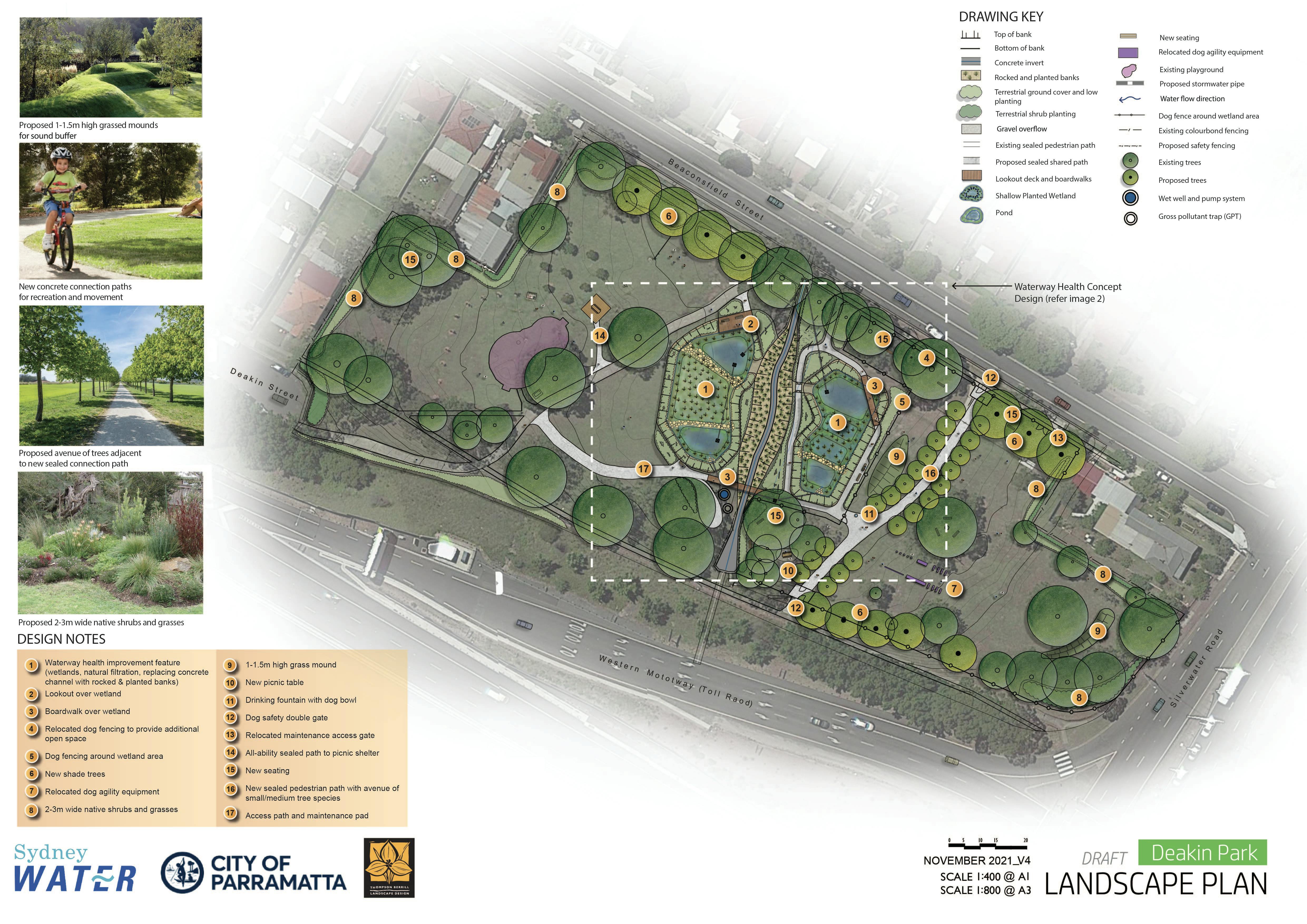 Deakin Park Landscape Plan