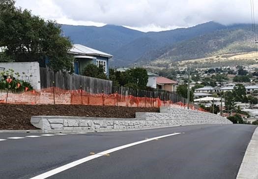 Typical photo of a Council owned retaining wall.