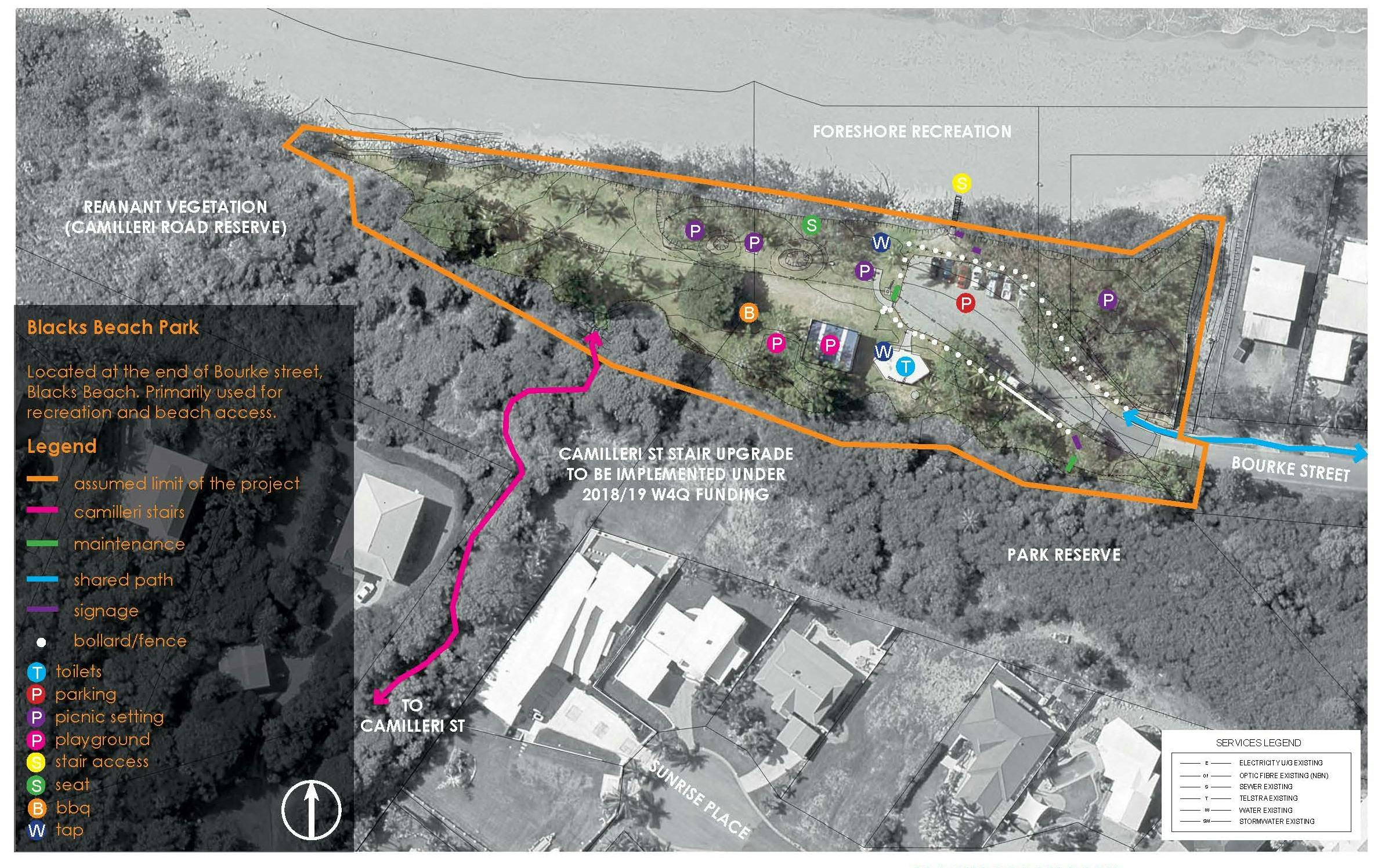 Blacks Beach Park project site 2