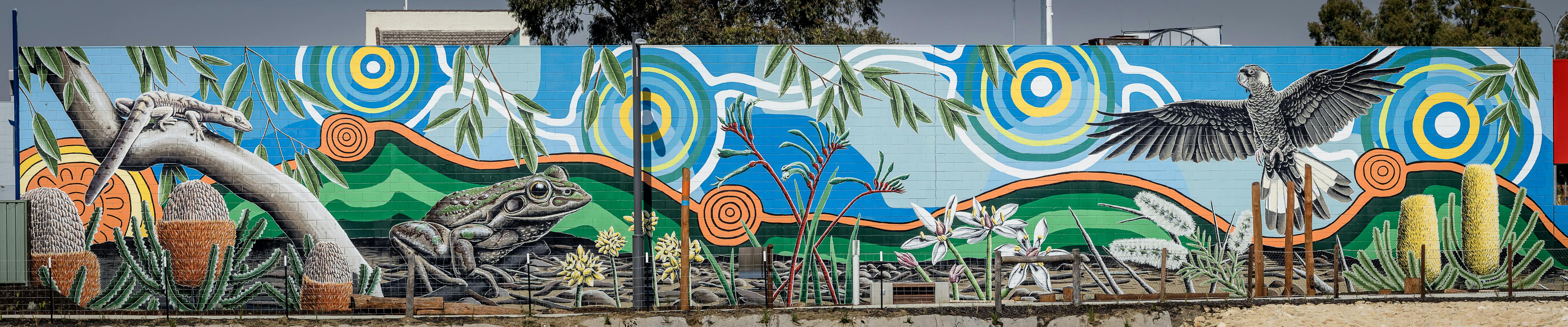 Mural - Wharf Street Basin - Brenton See and Jade Dolman