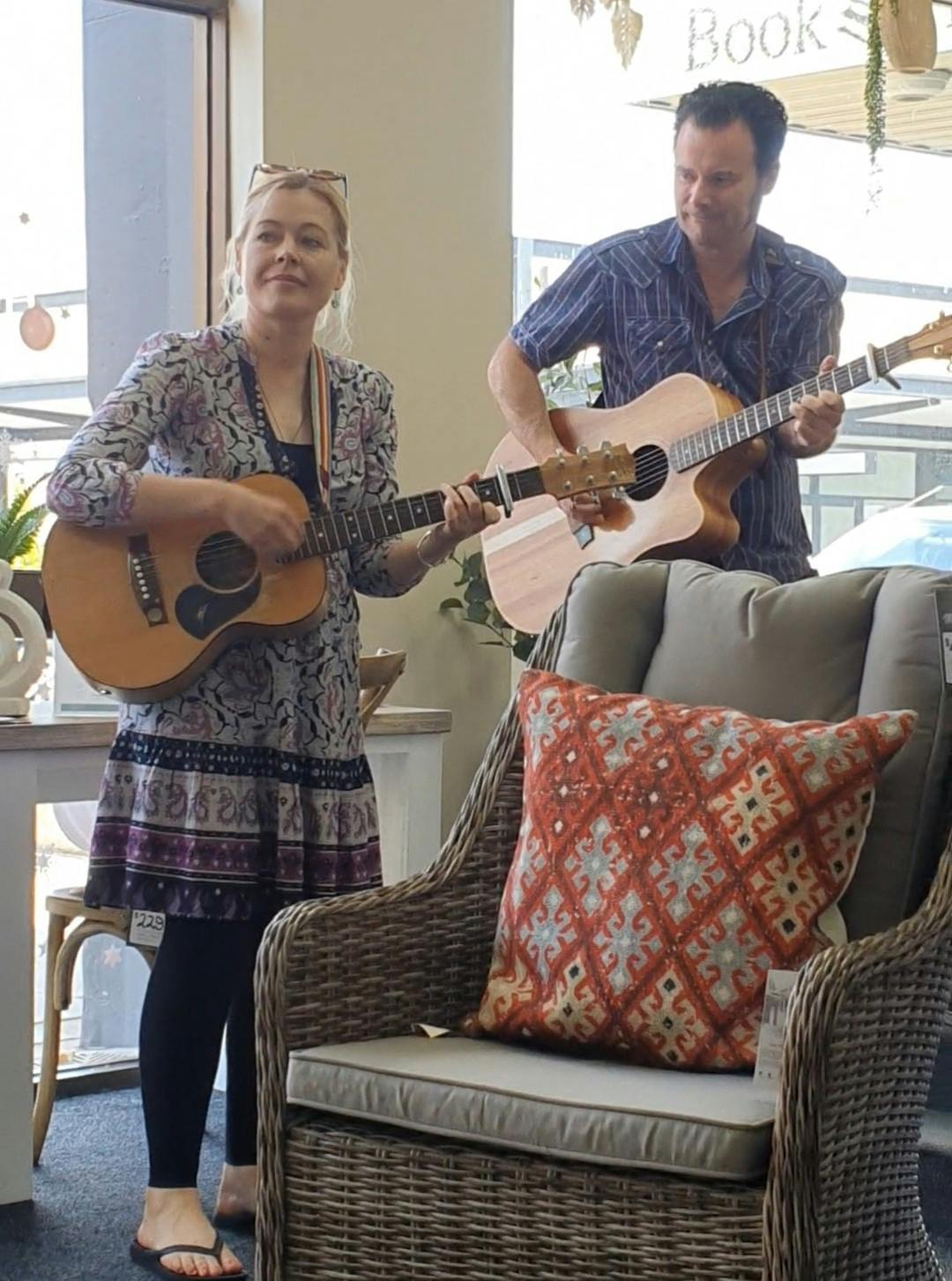 Christy and Jason Wallace at McDonalds Furniture and Bedding.jpg