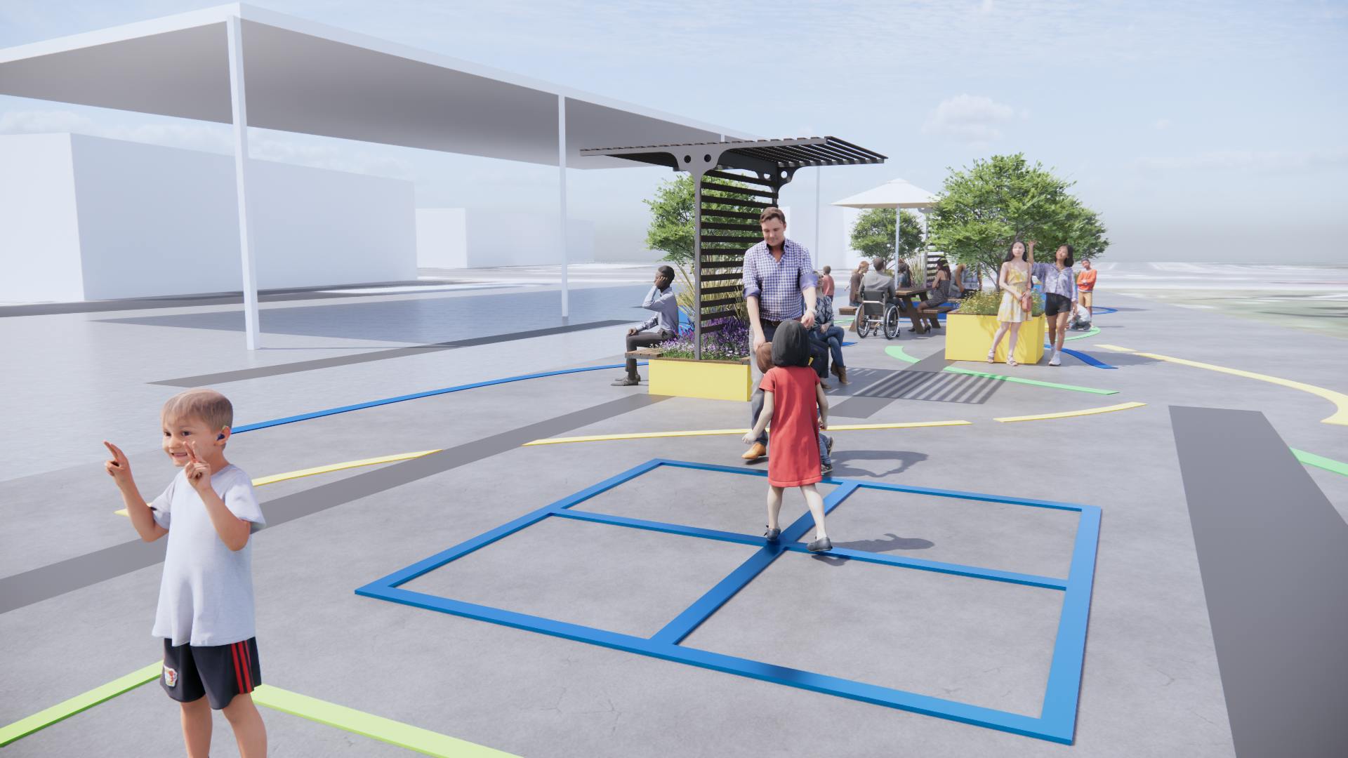 Parklet render at Bluewater Quay.png